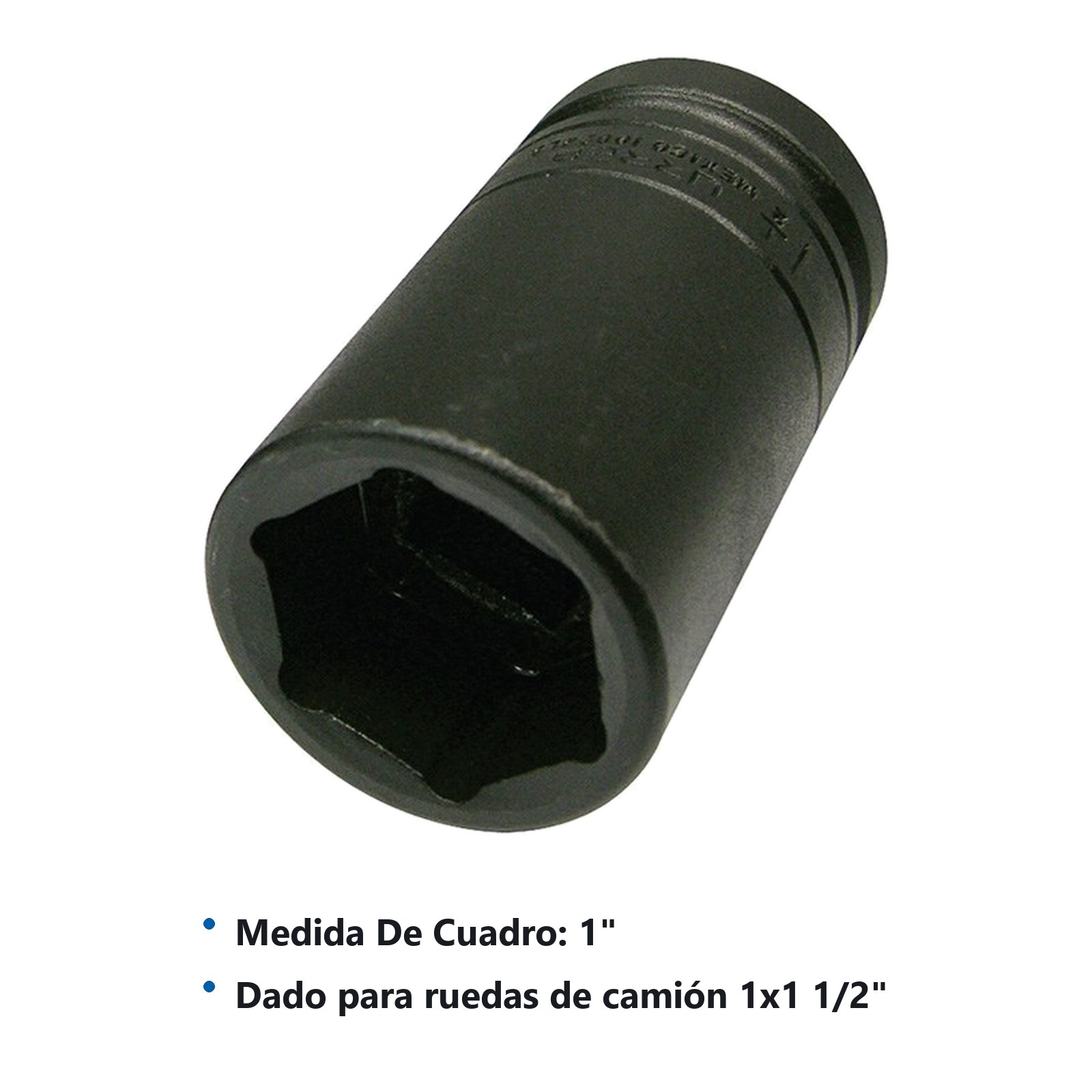 Dado de impacto en pulgadas cuadro de 1/2" para ruedas de camión, 1" x 1-1/2" Urrea - Imagen 3