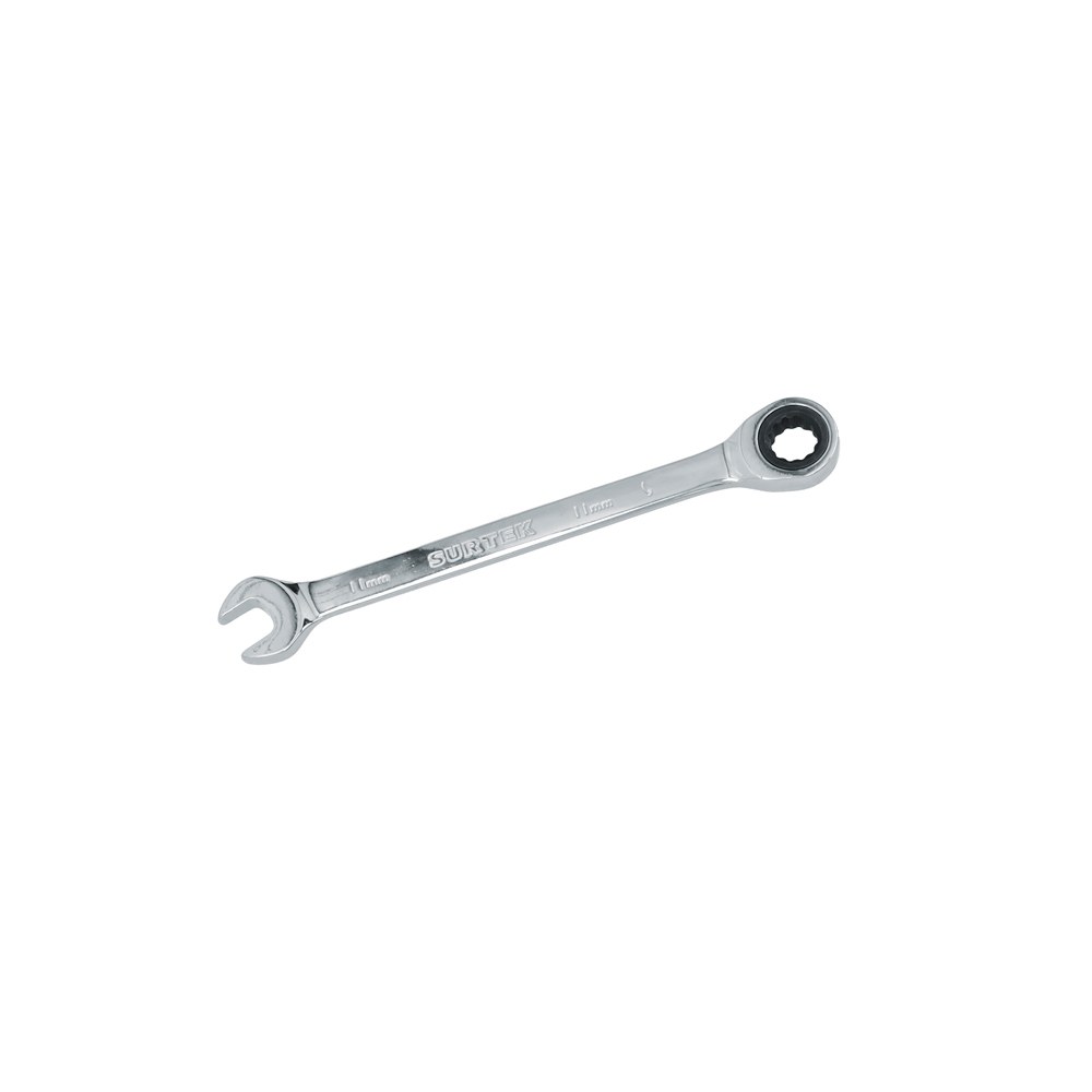 Llave combinada pulido espejo de matraca métrica, 12 puntas, 11mm Surtek