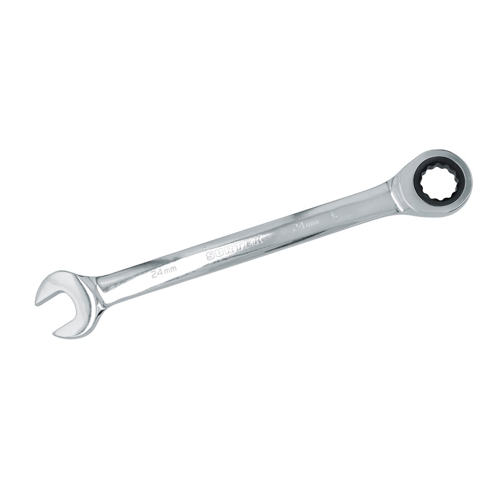 Llave combinada pulido espejo de matraca métrica, 12 puntas, 24mm Surtek