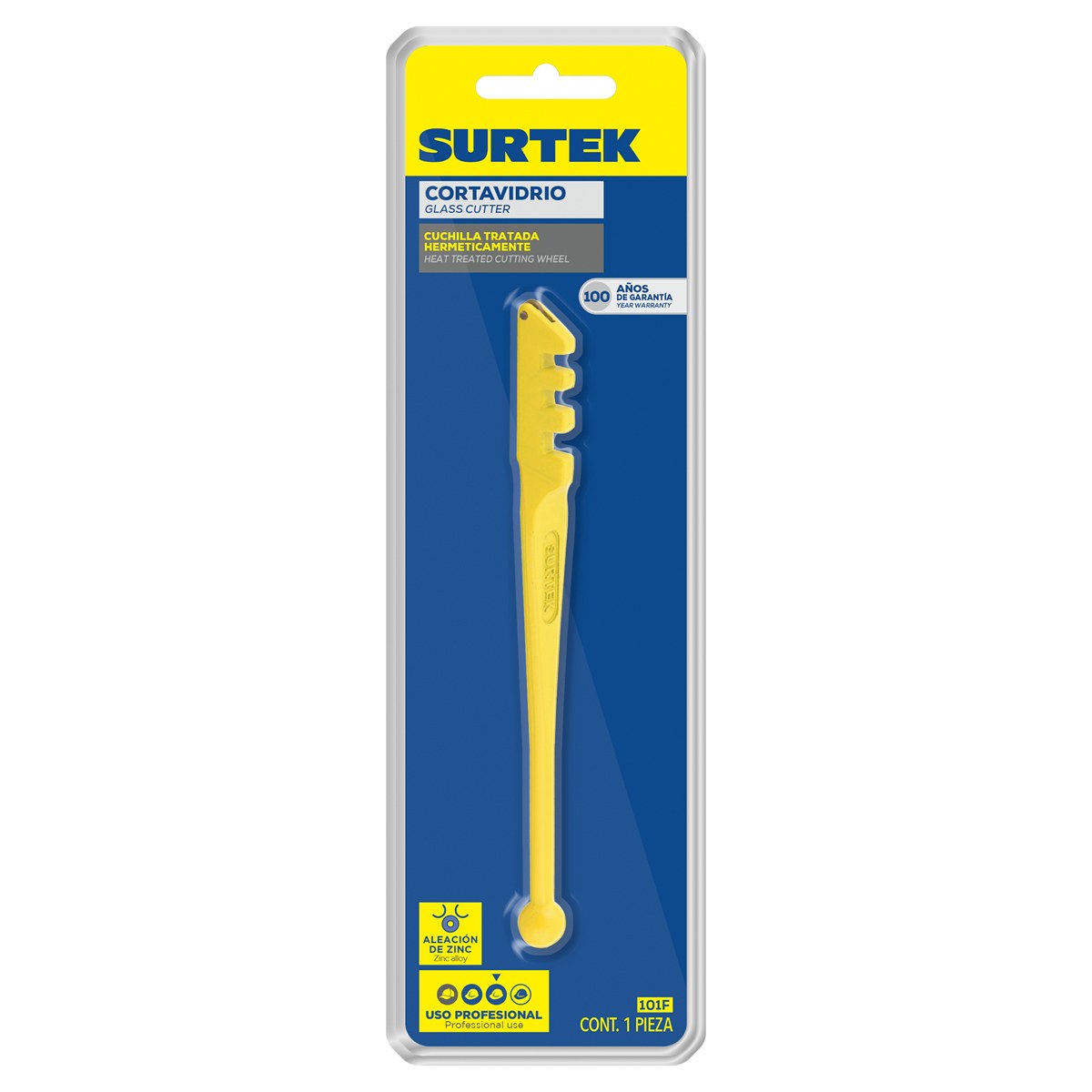 Cortavidrio de acero 5" Surtek - Imagen 2