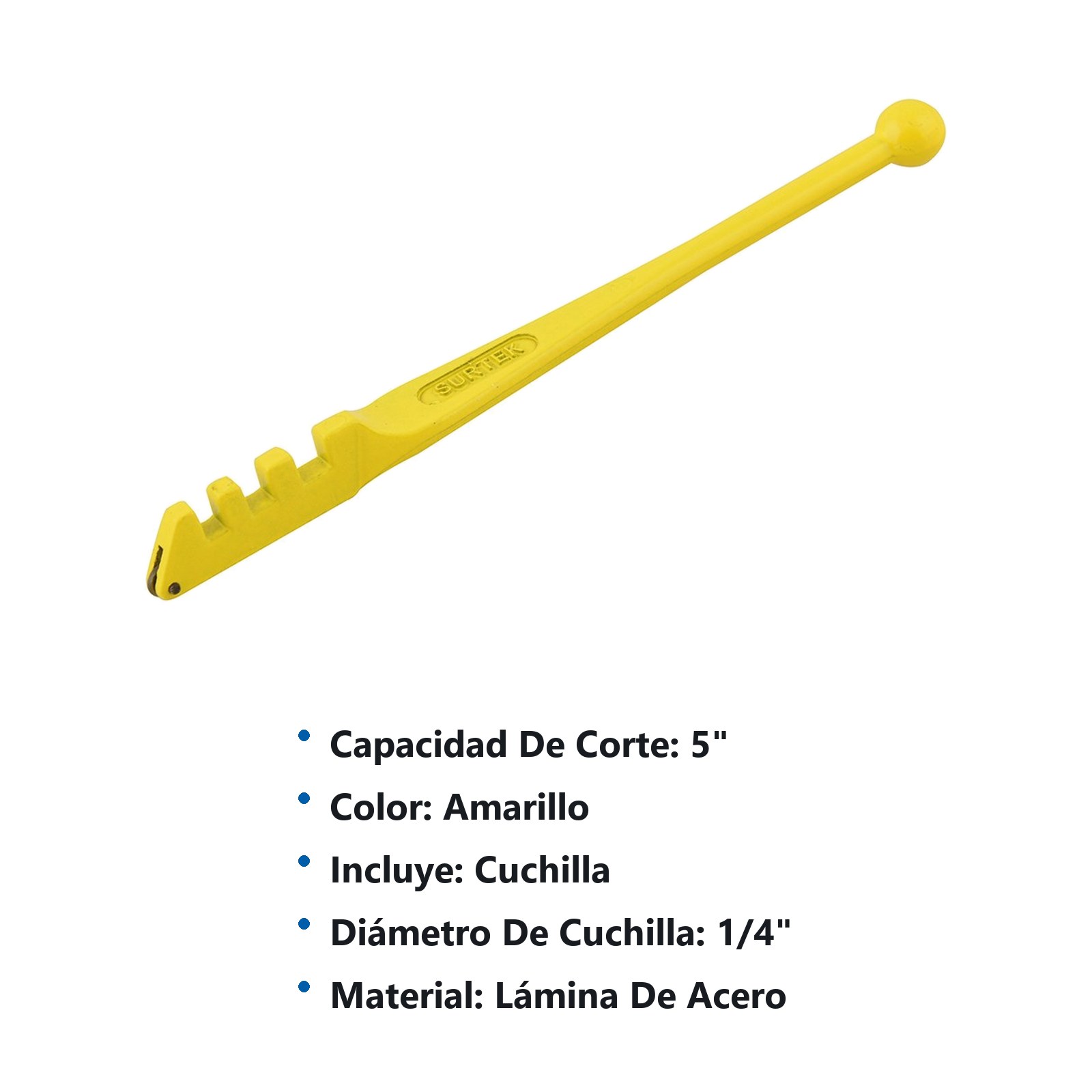 Cortavidrio de acero 5" Surtek - Imagen 3