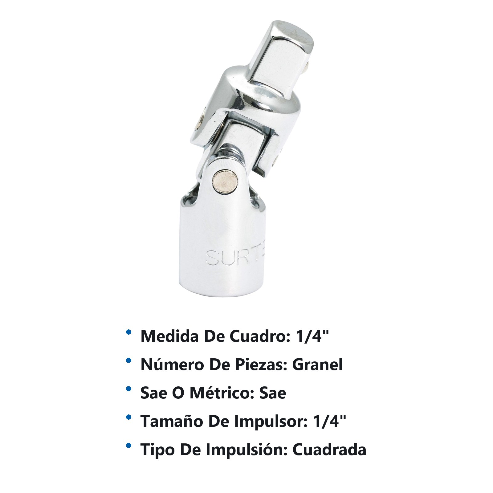 Nudo universal para dado cuadro de 1/4", 3" Surtek - Imagen 3