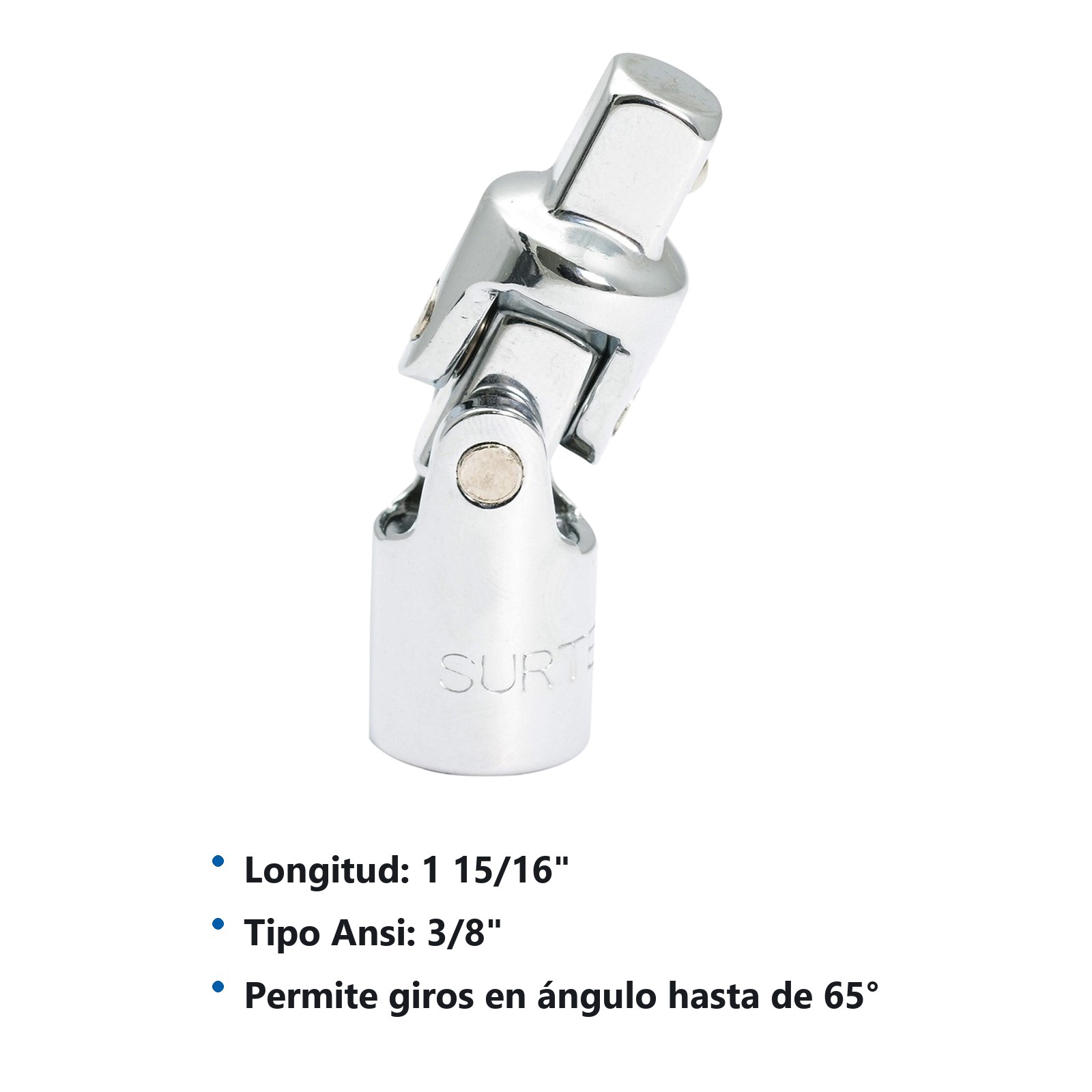 Nudo universal para dado cuadro de 3/8", 1-15/16" Surtek - Imagen 3