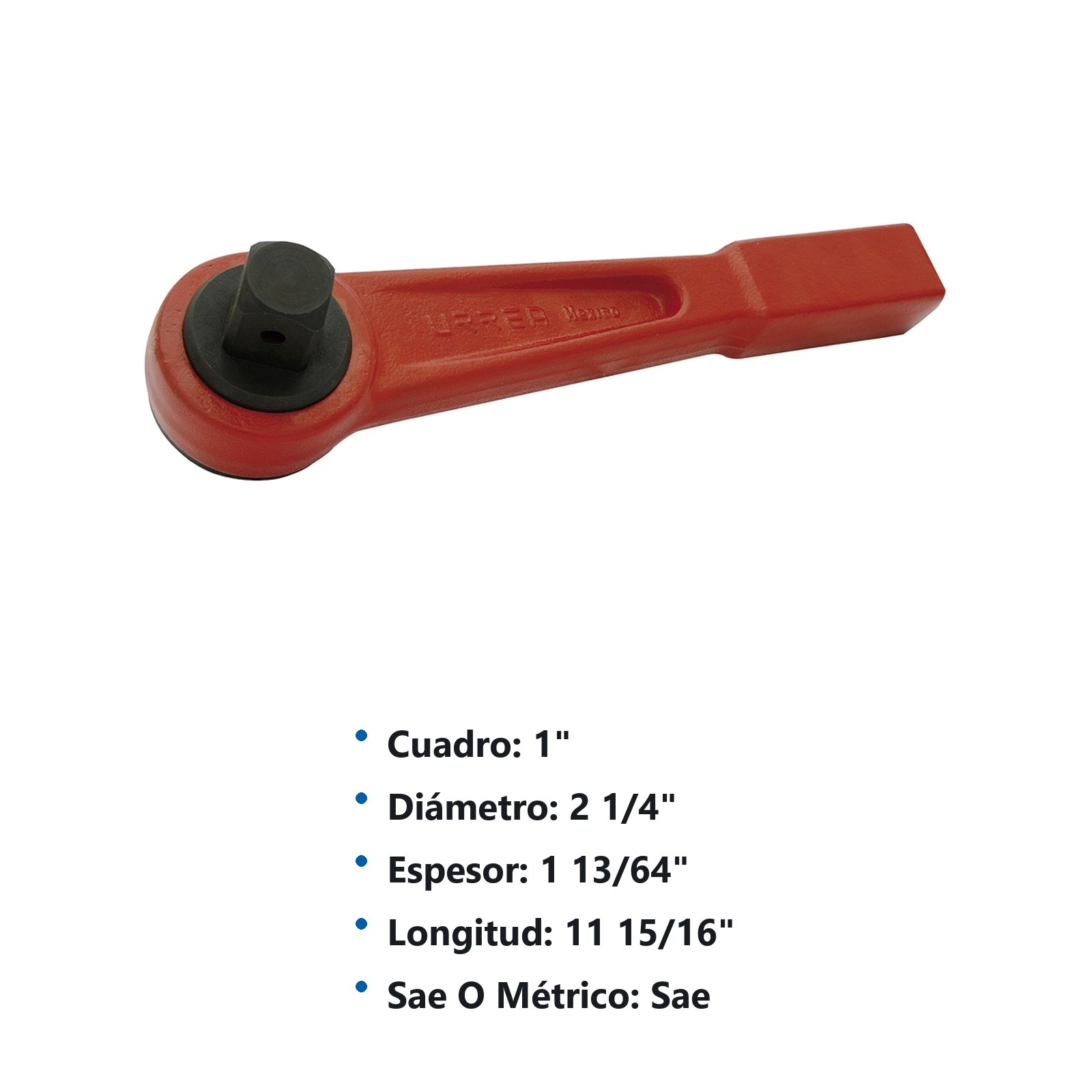 Maneral para dado de impacto cuadro de 1", 11-15/16" Urrea - Imagen 2