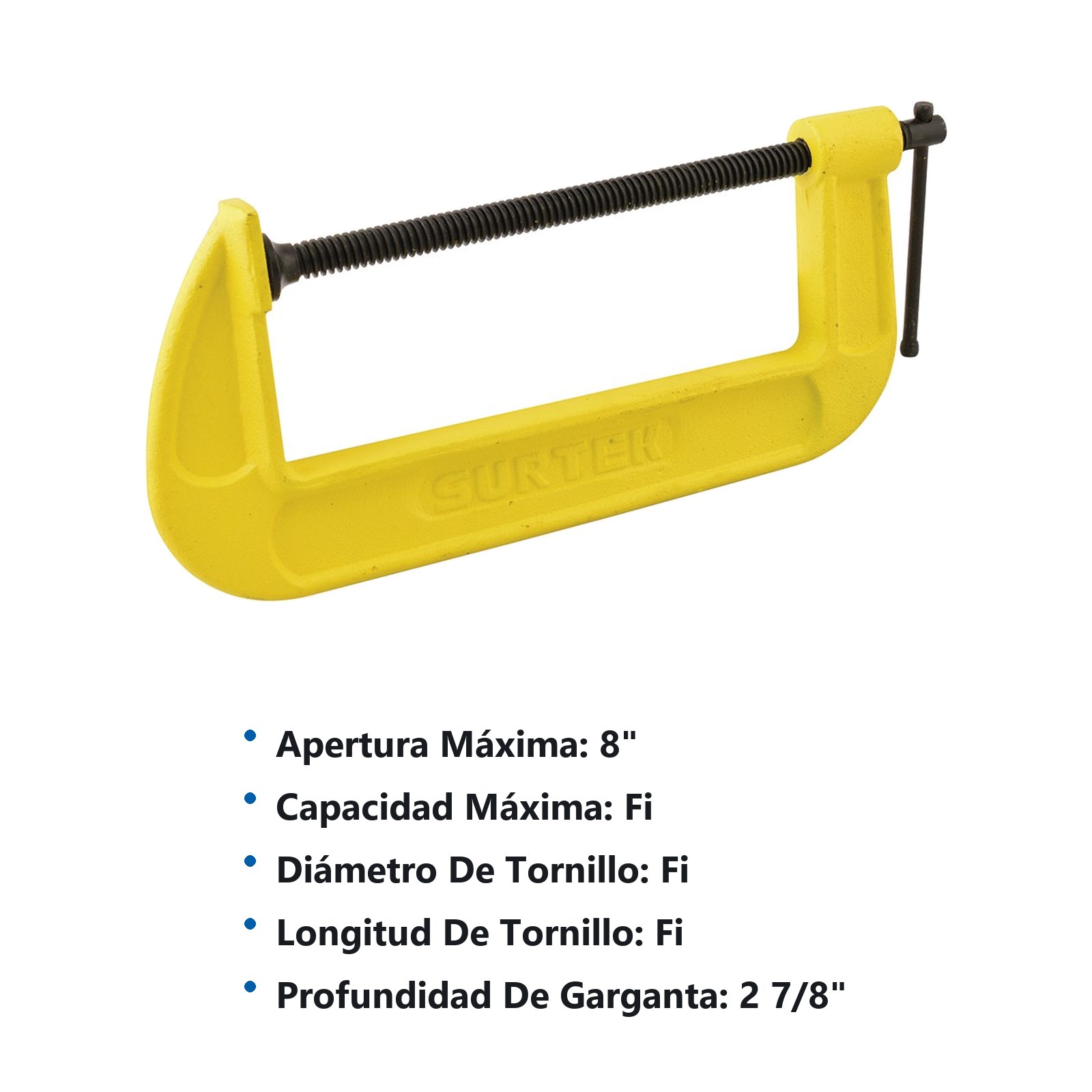 Prensa tipo "C" de 8" hierro nodular Surtek - Imagen 2