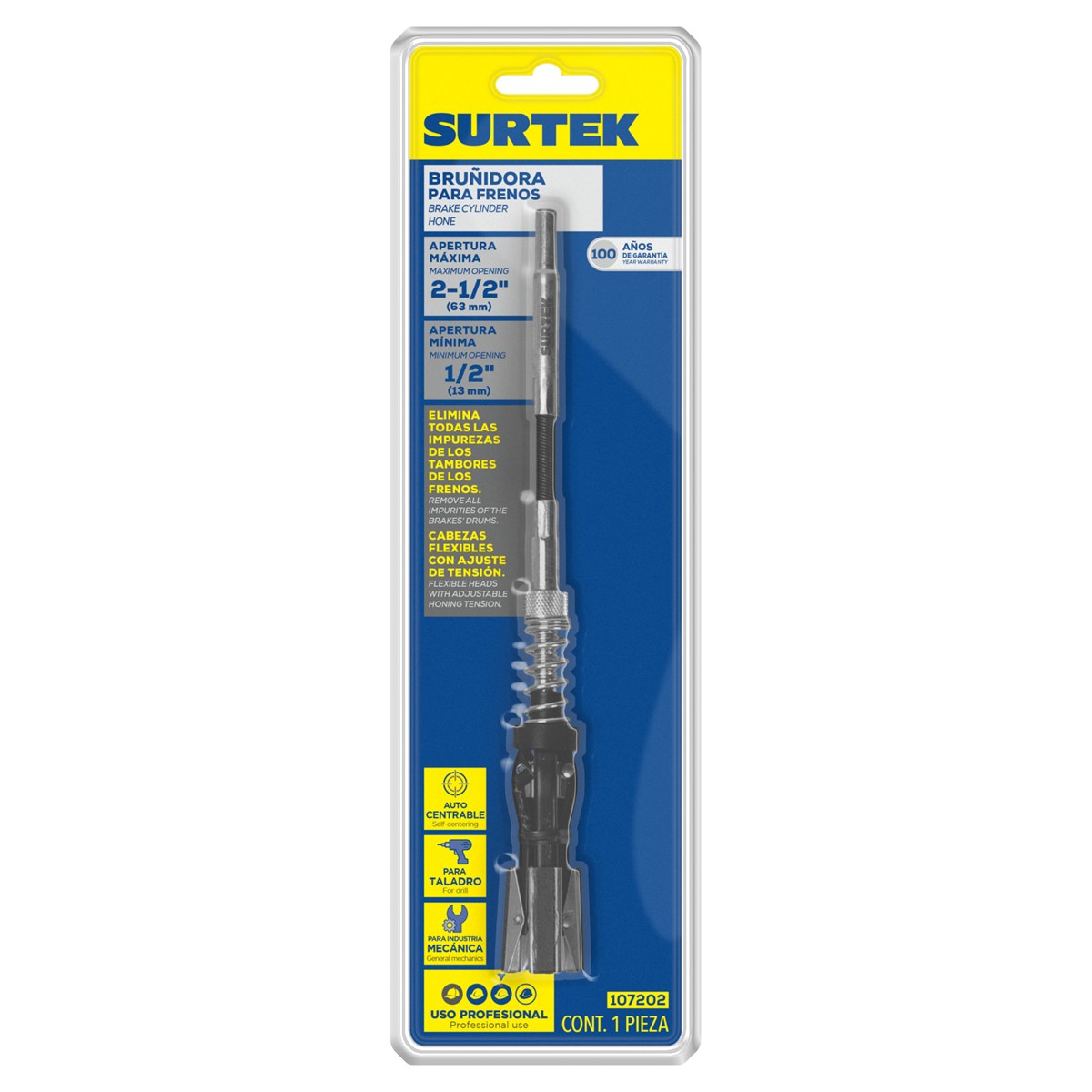 Bruñidora para frenos de tambor de 1/2" a 2-1/2" Surtek - Imagen 2