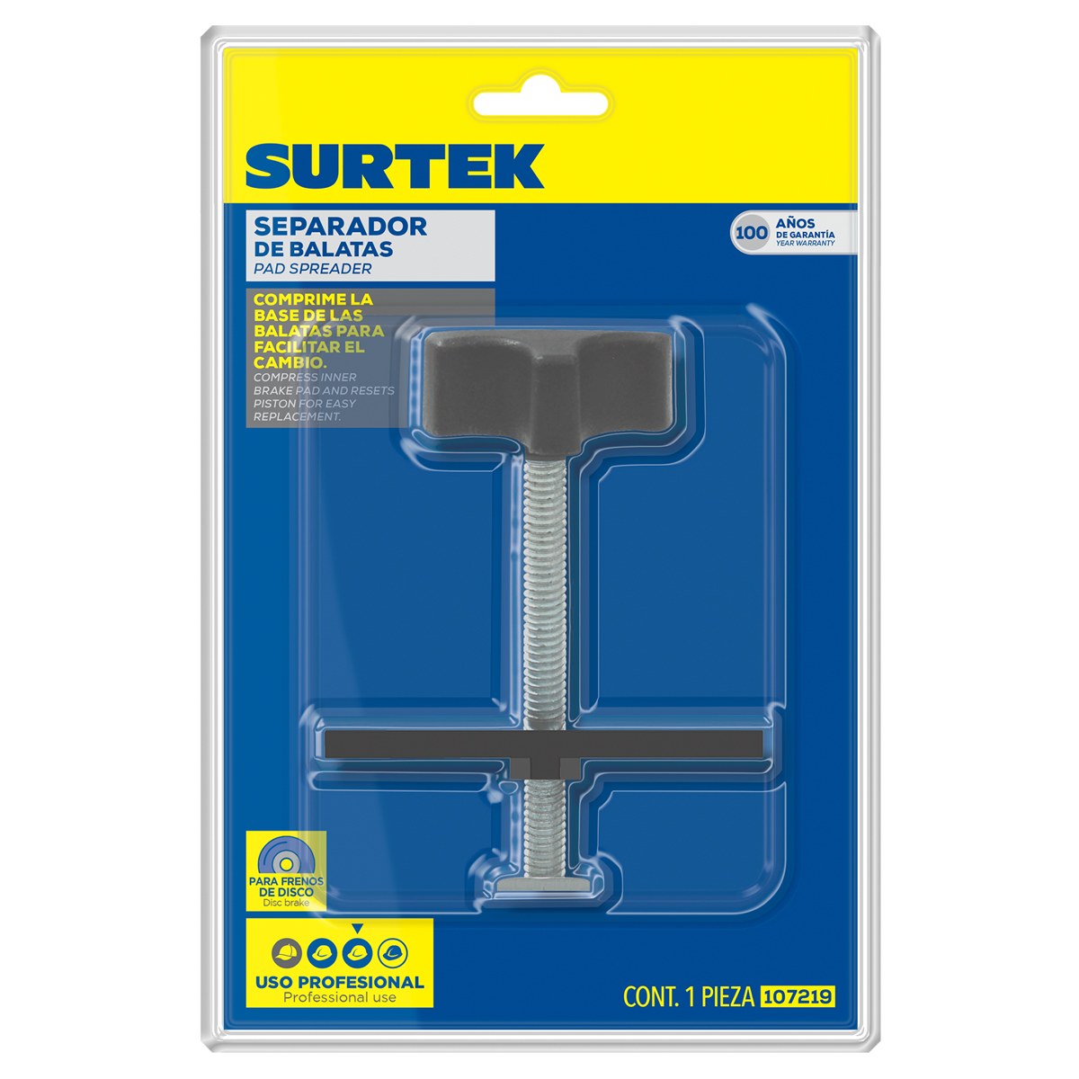 Separador de balatas para frenos de disco Surtek - Imagen 2