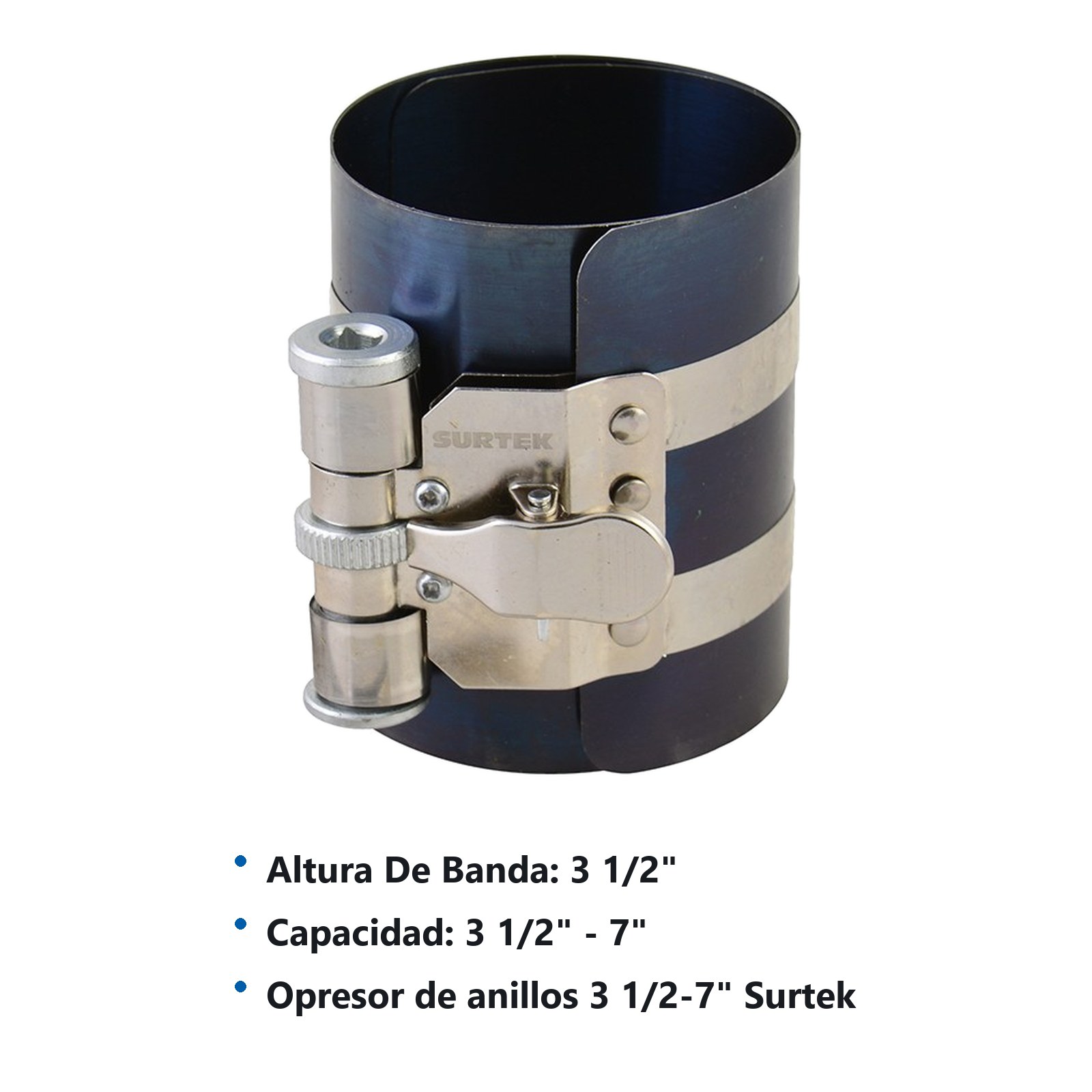 Opresor de anillos para motor de gasolina 3-1/2" a 7" Surtek - Imagen 3