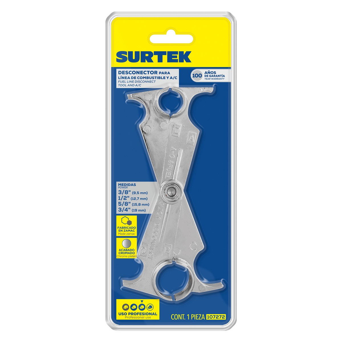 Acoplador con seguro de resorte para A/C y la línea de combustible, Ford® y Chrysler® Surtek - Imagen 2