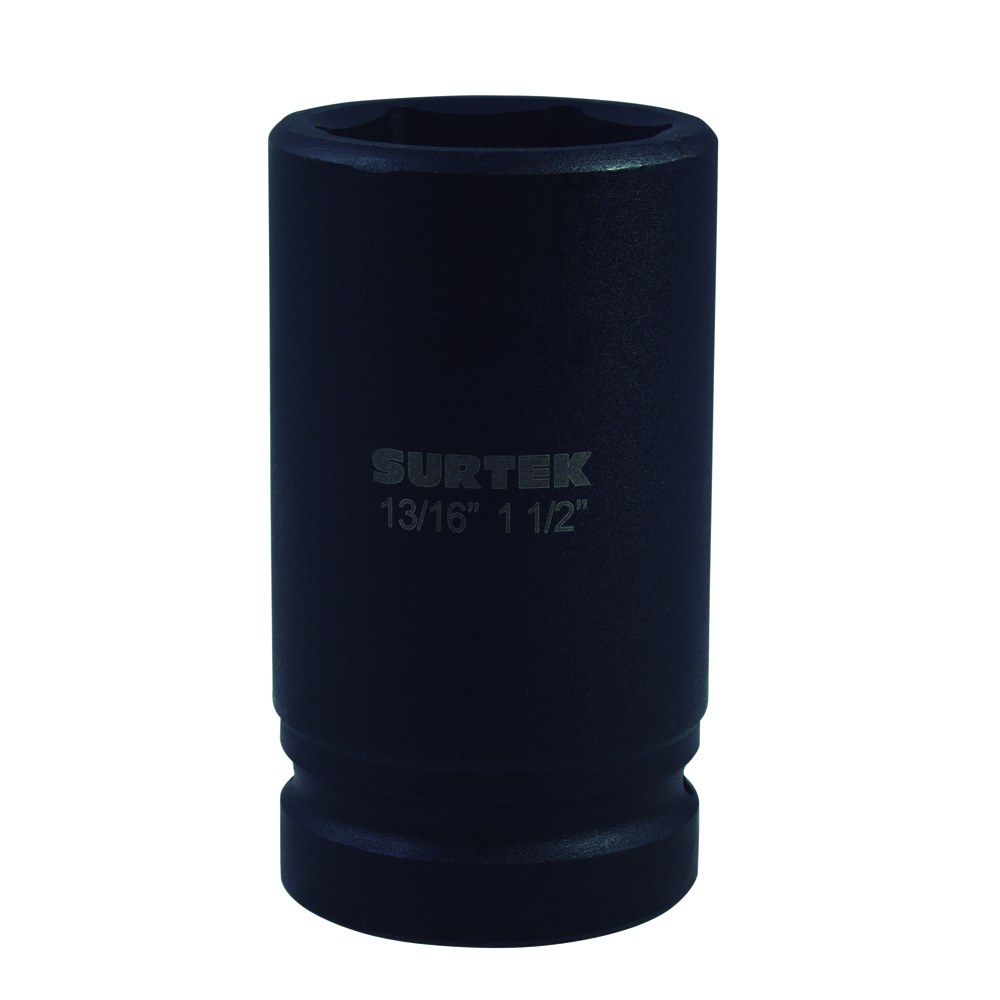 Dado de impacto pulgadas, doble boca, cuadro para capuchón 13/16", 1-1/2" Surtek