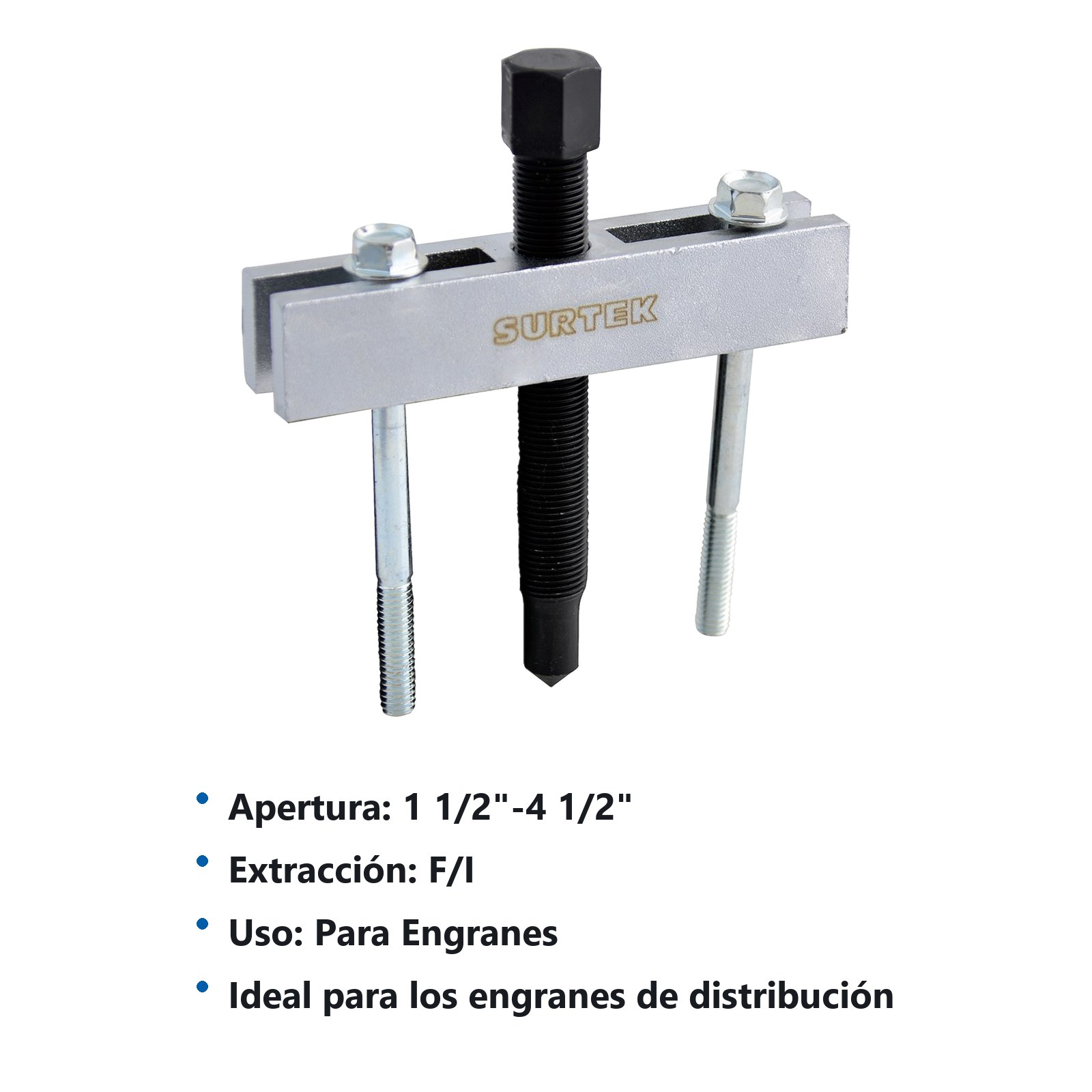 Extractor para engranes de orificios roscados 1-1/2" a 4-1/2" Surtek - Imagen 2