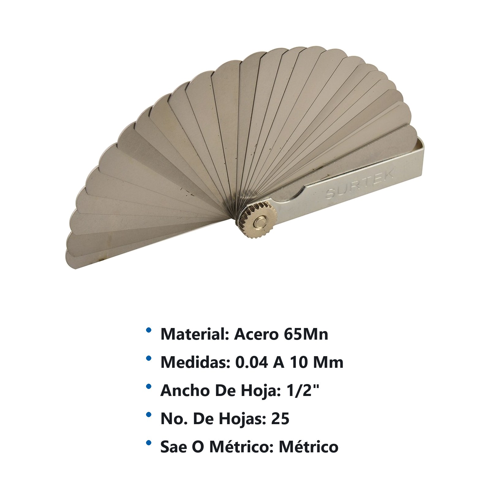 Calibrador métrico 25 hojas Surtek - Imagen 3