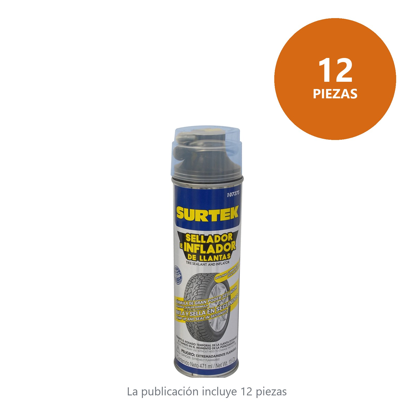 Sellador de llantas 471 ml Surtek - Imagen 2