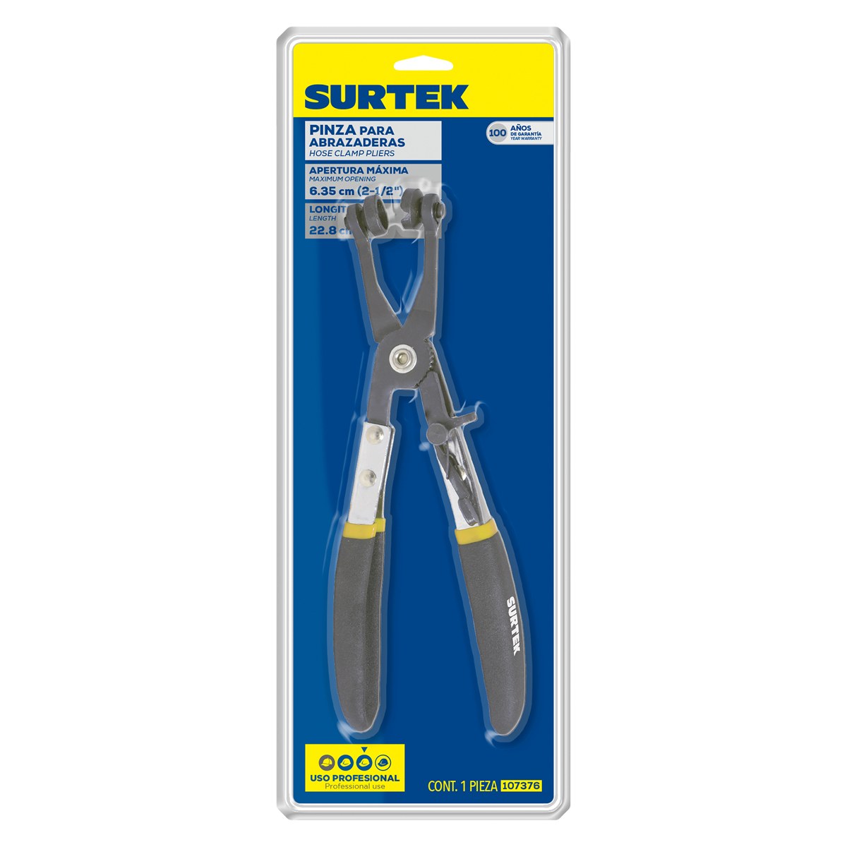 Pinza para abrazaderas 2-1/2" Surtek - Imagen 2