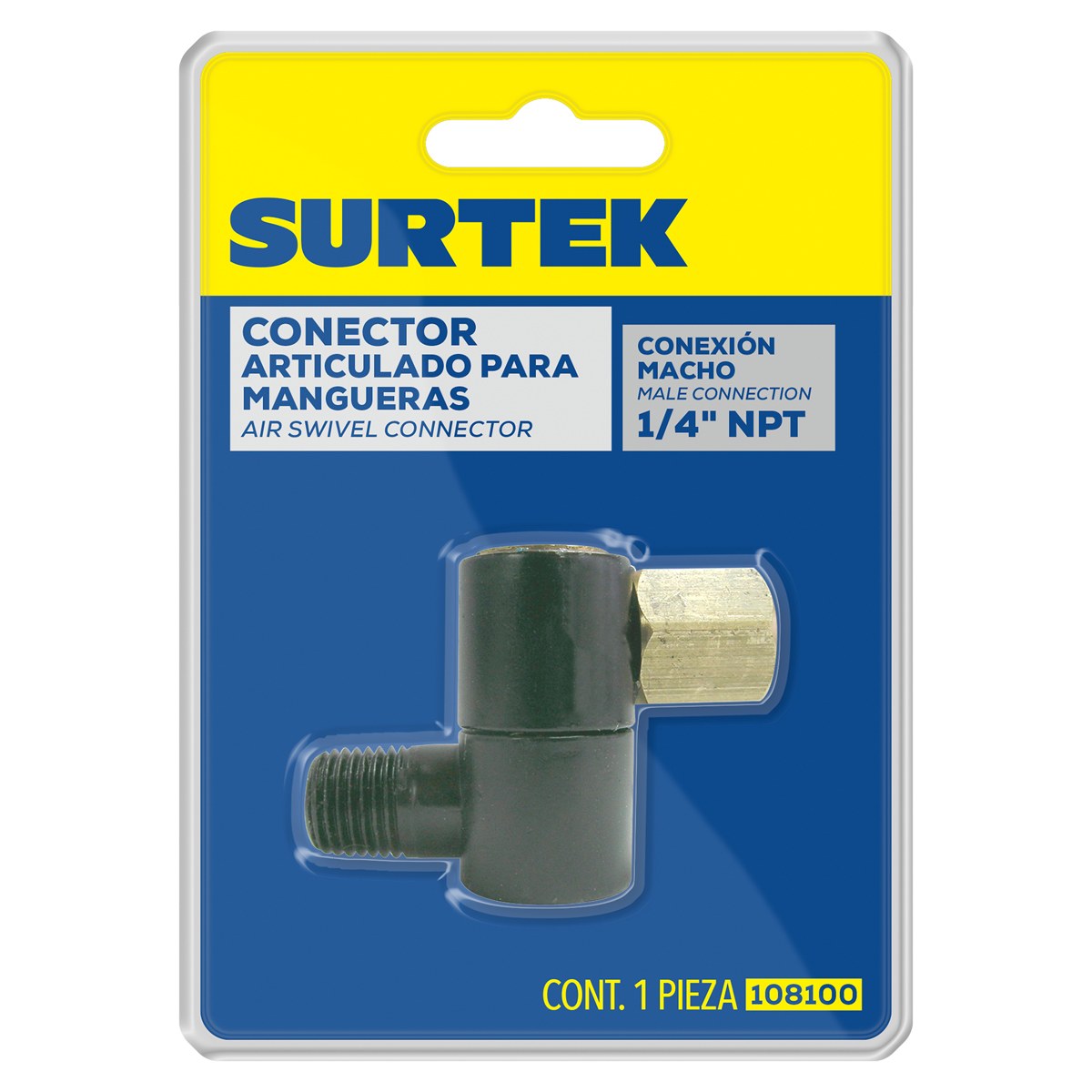 Conector para manguera 1/4" NPT Surtek - Imagen 2