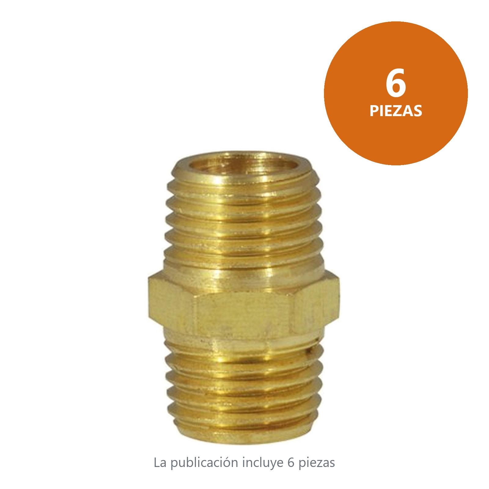 Conector de latón 1/4" NPT, macho Surtek - Imagen 3