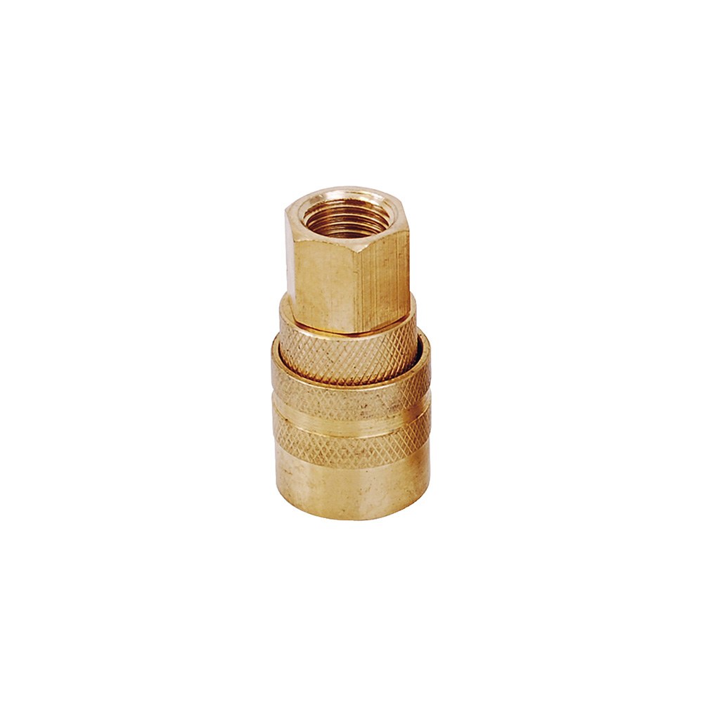 Cople de bronce de conexión rápida 1/4" NPT, hembra Surtek