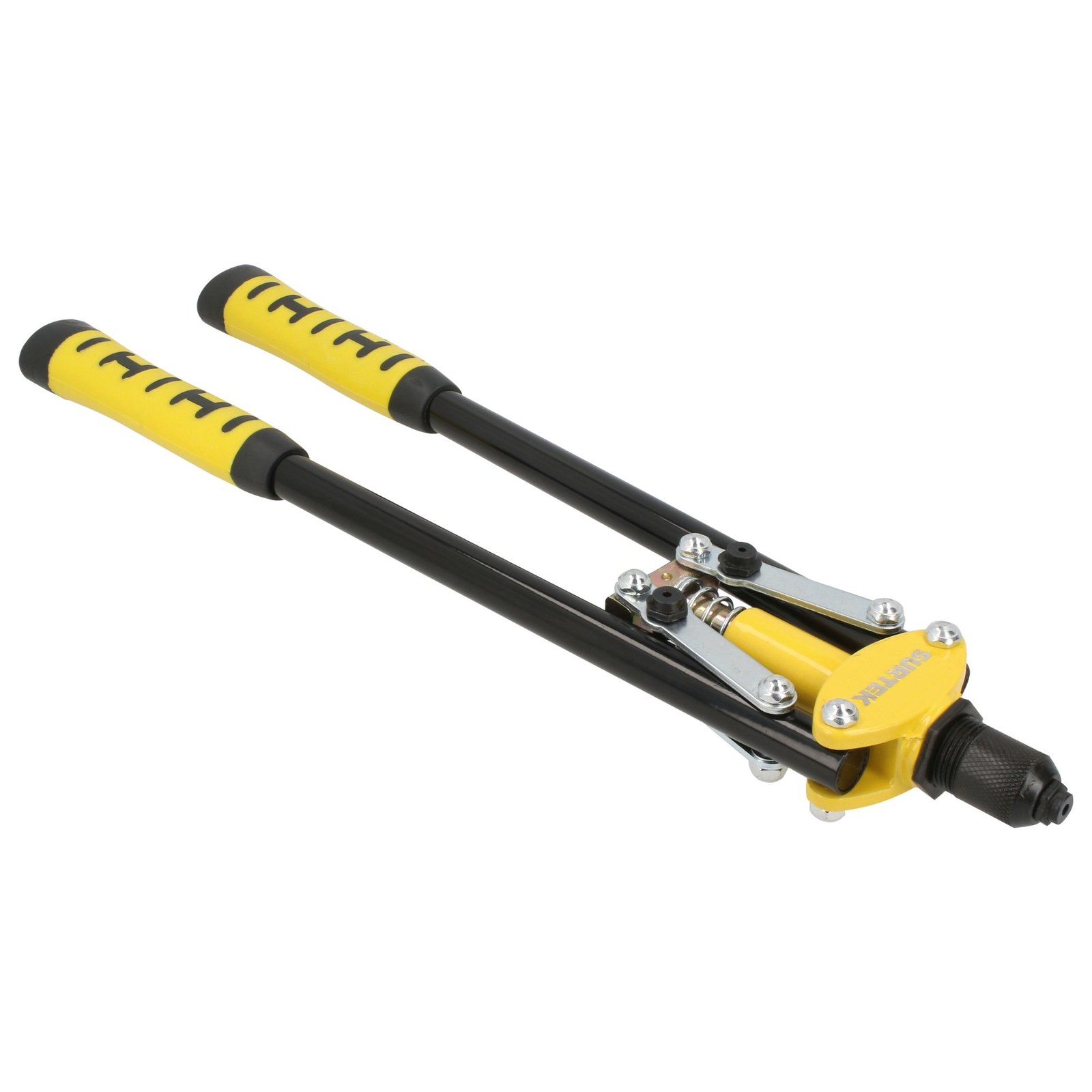 Remachadora tipo tijera de brazos largos con mango de neopreno Surtek - Imagen 2