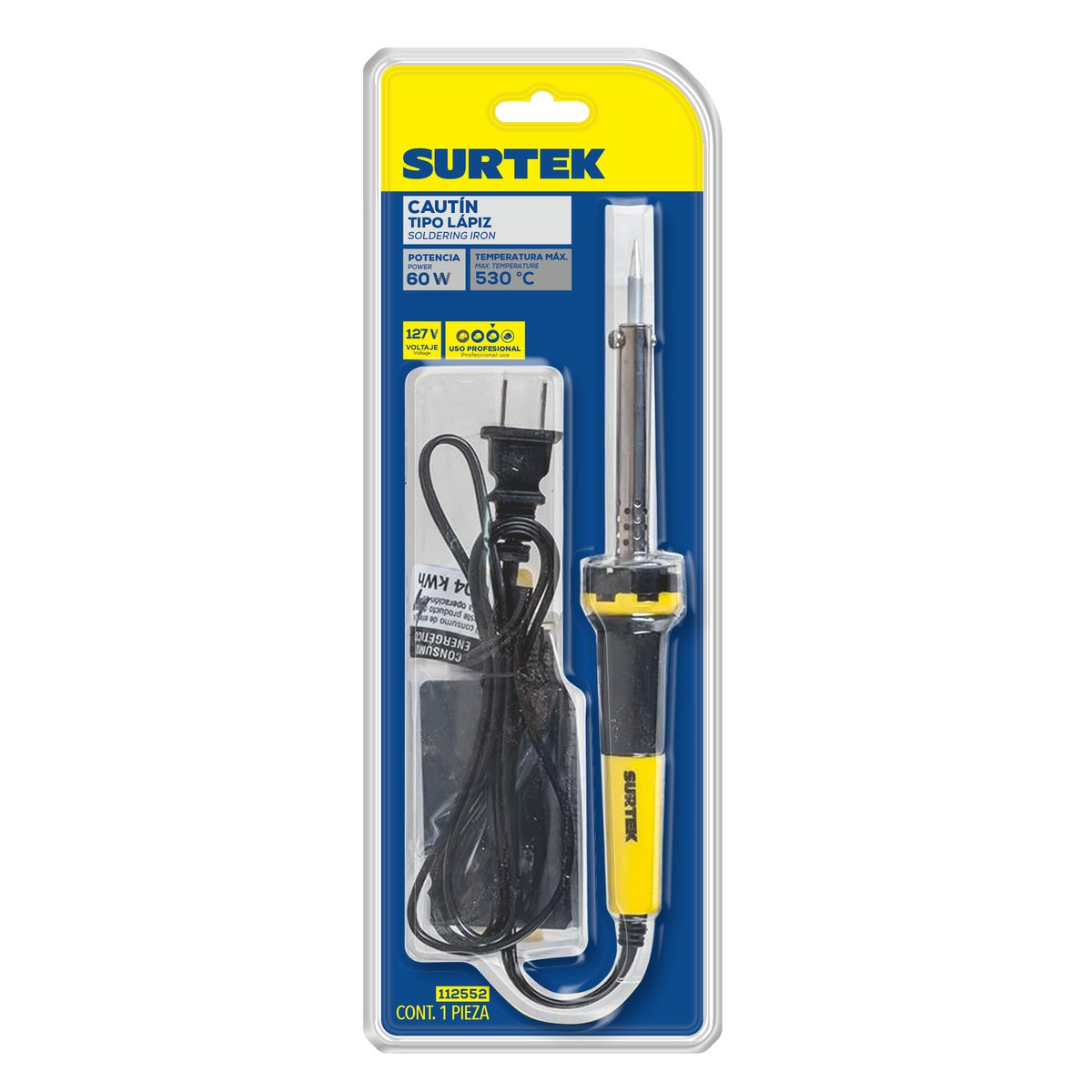 Cautín tipo lápiz 60 W, 120 V Surtek - Imagen 2
