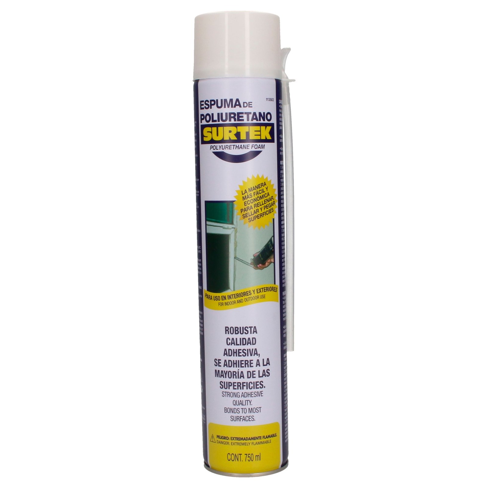 Espuma de poliuretano 750 ml Surtek - Imagen 2