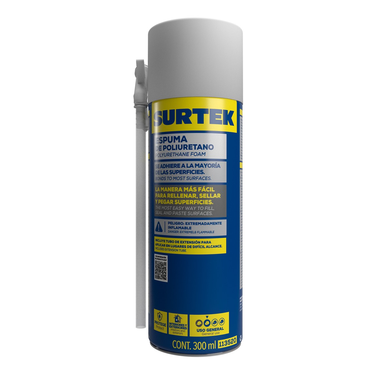 Espuma de poliuretano 300 ml Surtek - Imagen 2