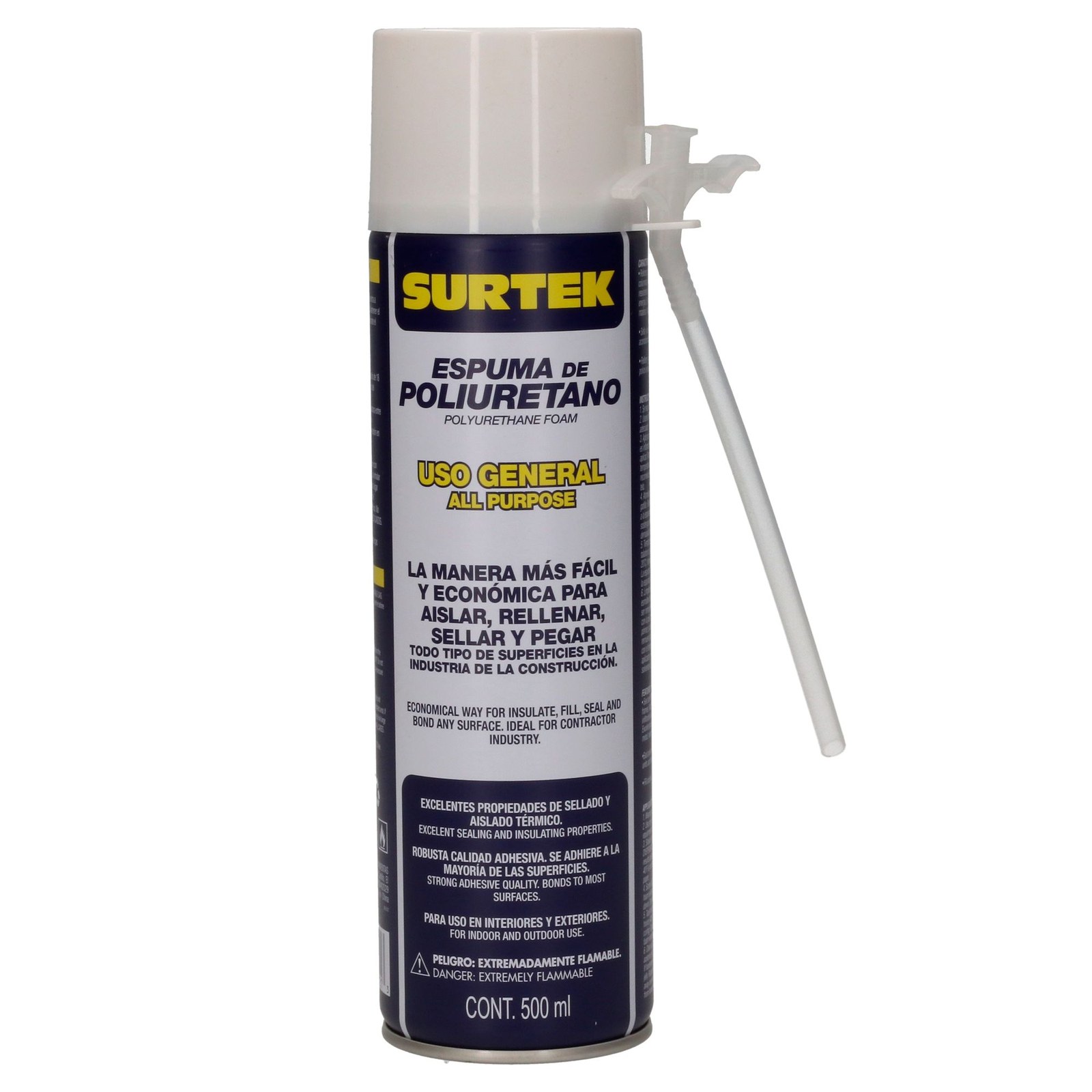 Espuma de poliuretano 500 ml Surtek - Imagen 2