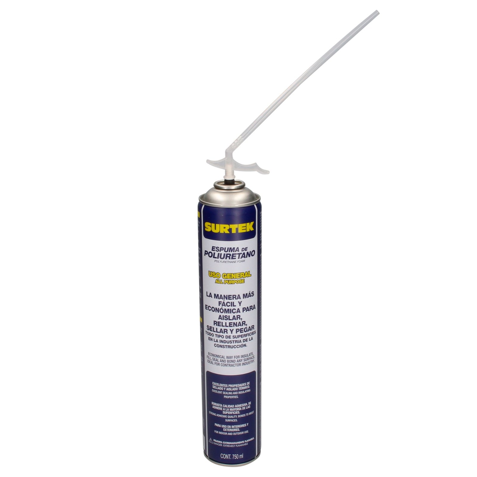 Espuma de poliuretano 750 ml Surtek - Imagen 2