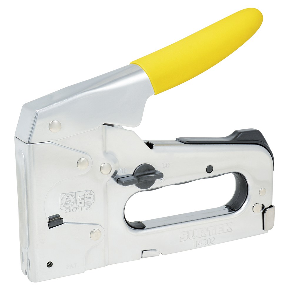 Engrapadora metálica tipo pistola 4 en 1 para grapas 1/4" a 9/14" Surtek