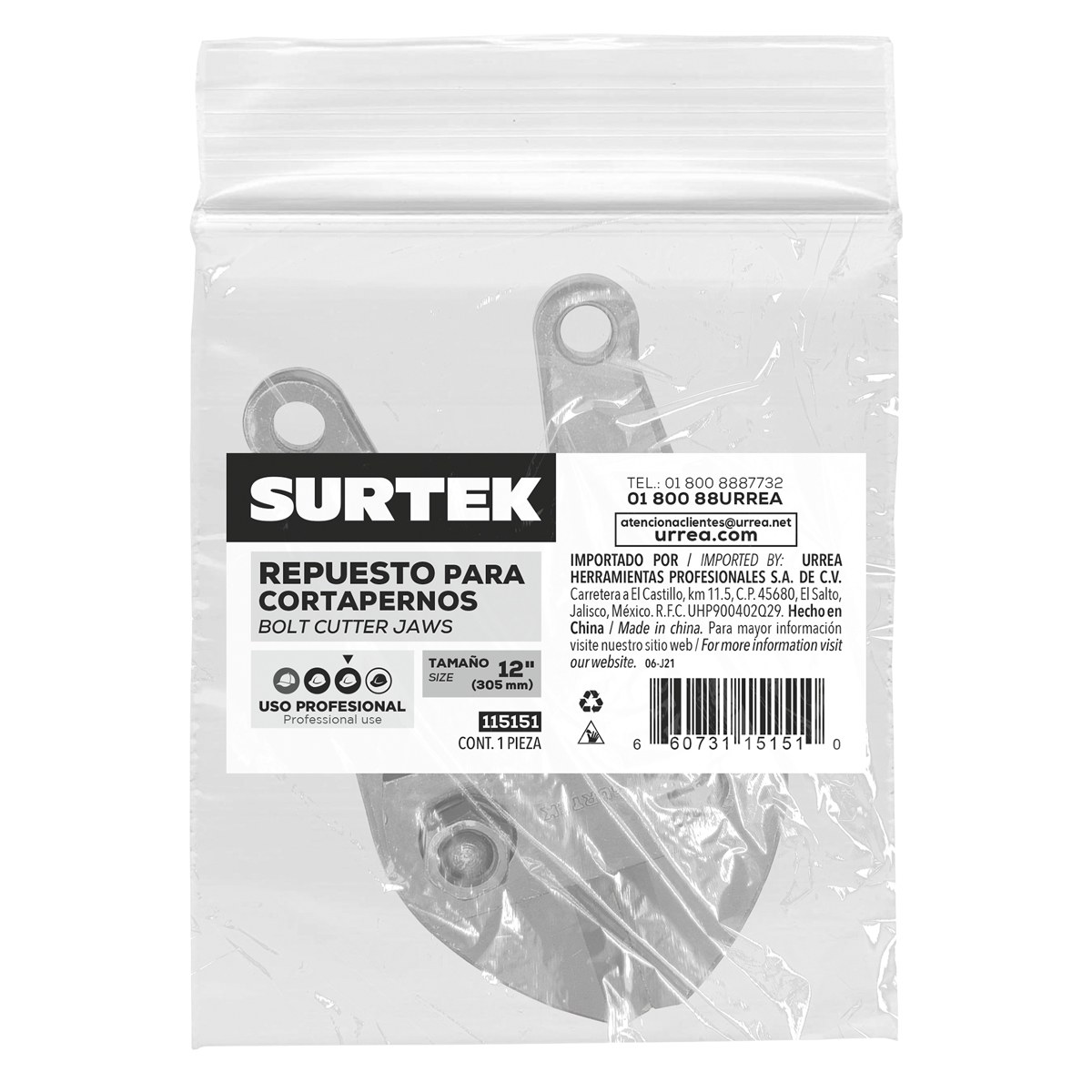 Repuesto para cortapernos 115139 Surtek - Imagen 2