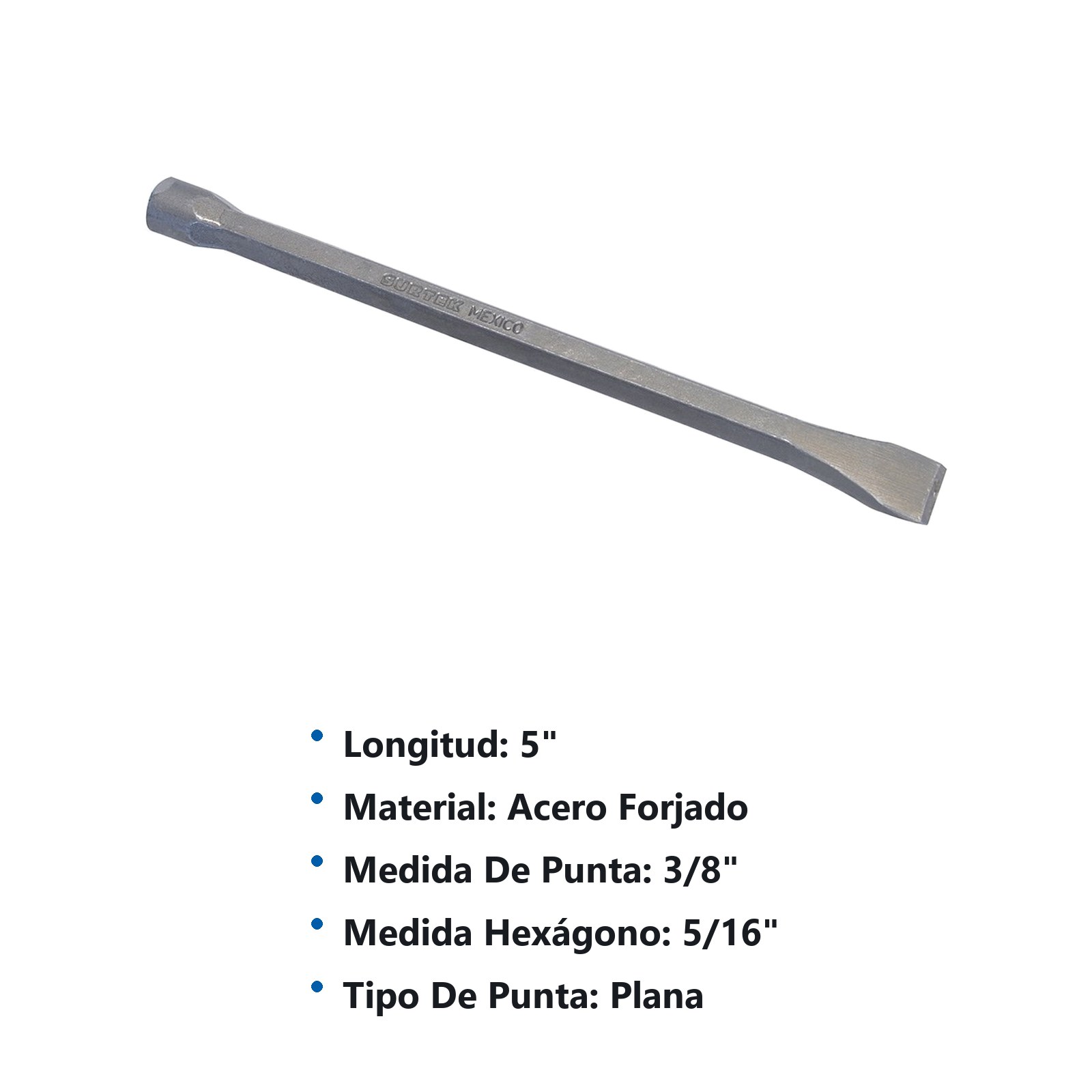 Cincel corta frío 7/16", 6" Surtek - Imagen 3