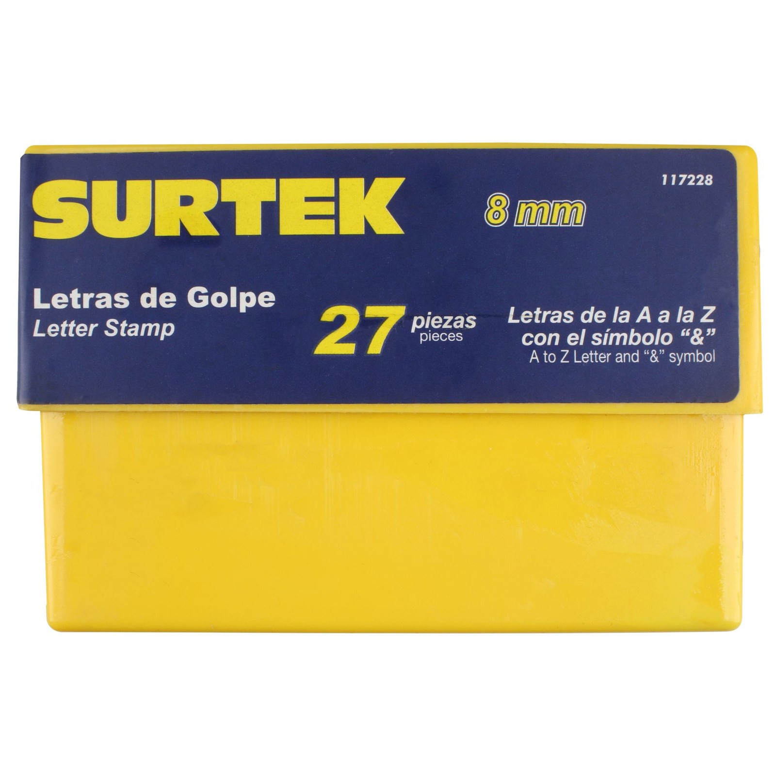 Juego de letras de la "A" a la "Z" de golpe 8 mm, 27 piezas Surtek - Imagen 2