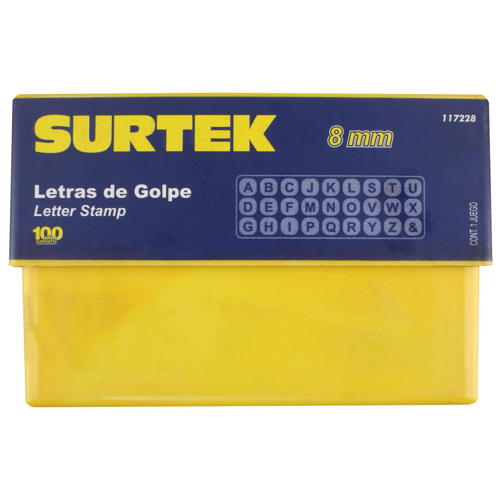 Juego de letras de la "A" a la "Z" de golpe 8 mm, 27 piezas Surtek - Imagen 3