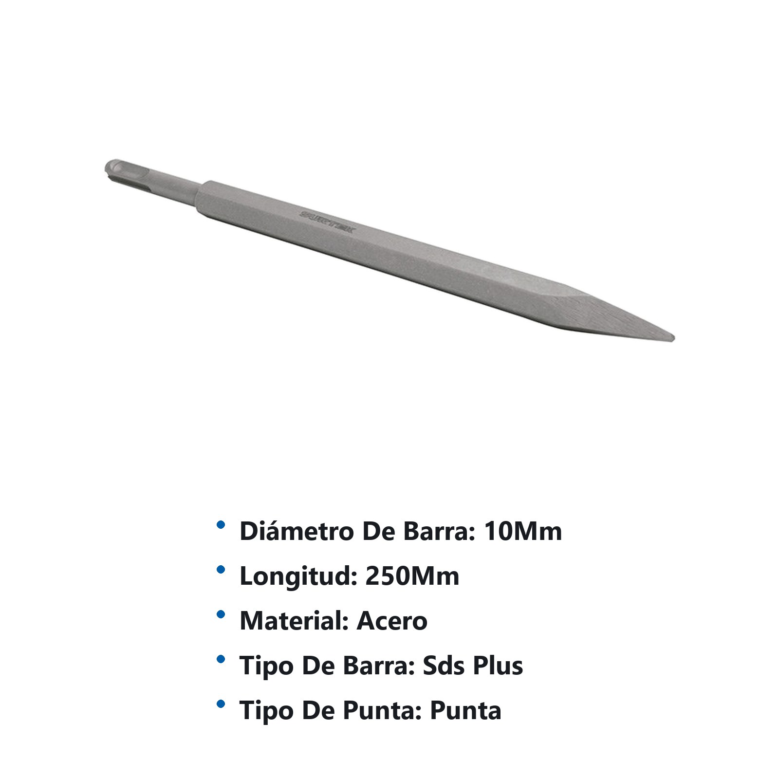 Cincel corta frío punta SDS PLUS 10 mm x 250 mm Surtek - Imagen 2