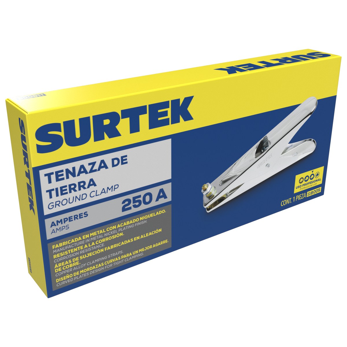 Tenaza para tierra 250 A Surtek - Imagen 2