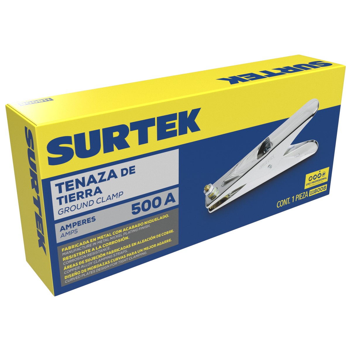 Tenaza para tierra 500 A Surtek - Imagen 2
