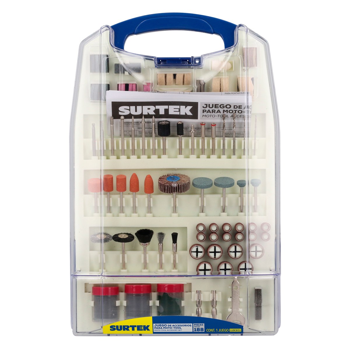 Juego de accesorios para moto tool, 150 piezas Surtek - Imagen 4