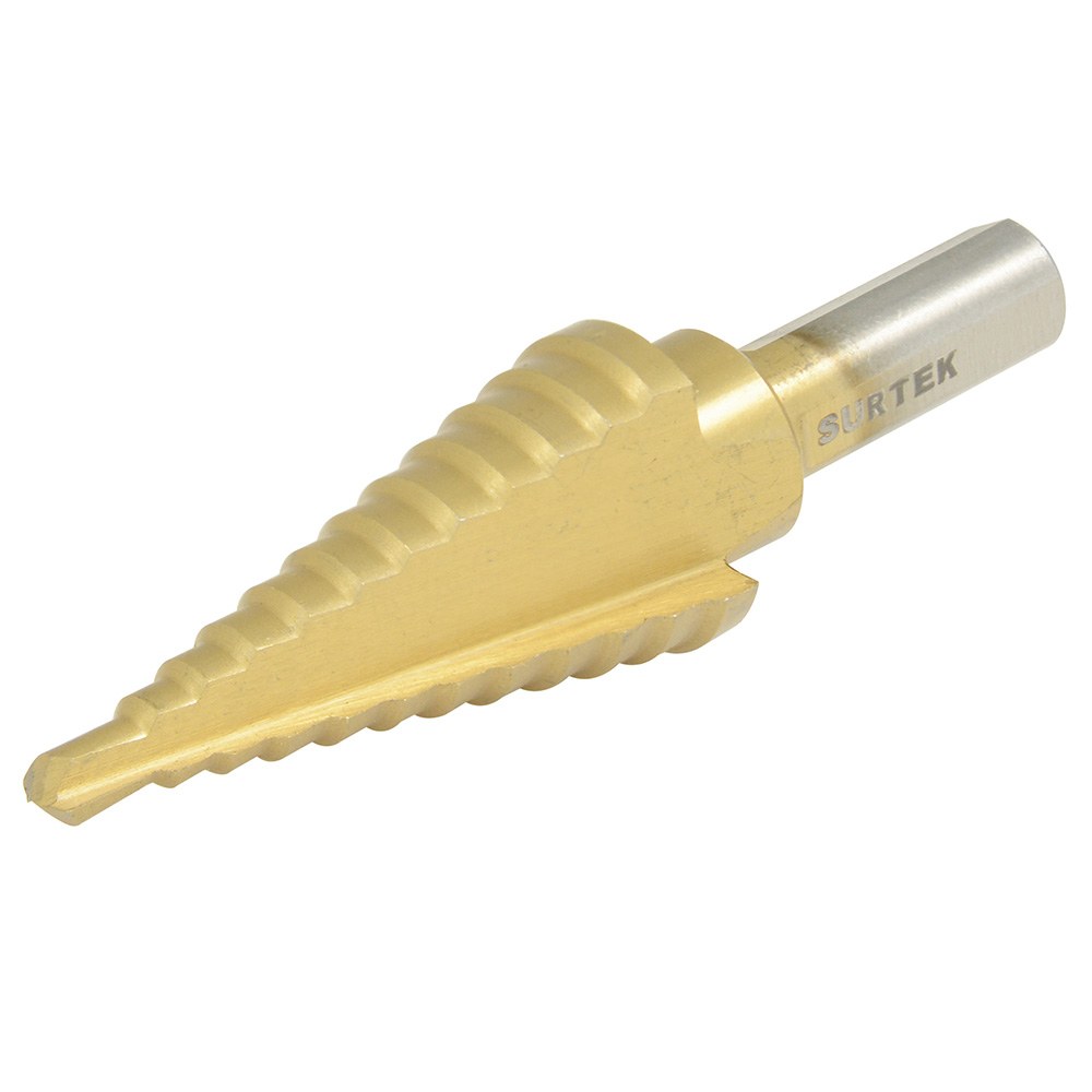 Broca escalonada de acero de alta velocidad #1, 1/8" - 1/2" Surtek