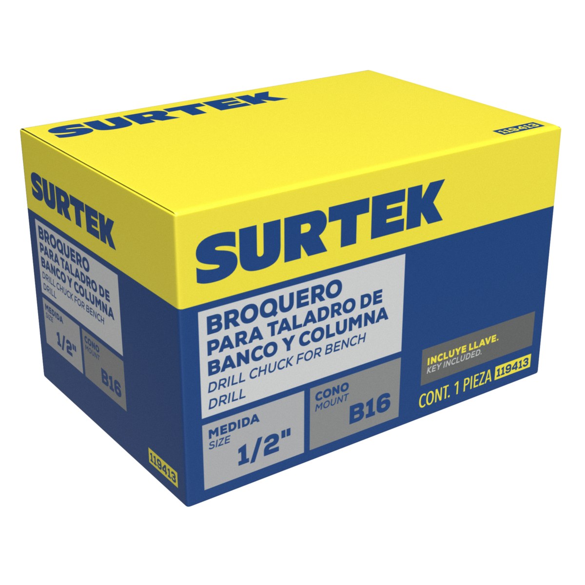Broquero de 1/2", rosca B16 con llave Surtek - Imagen 2