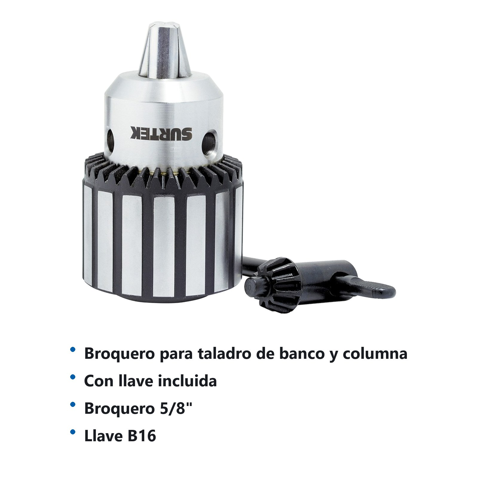 Broquero de 5/8", rosca B16 con llave Surtek - Imagen 2