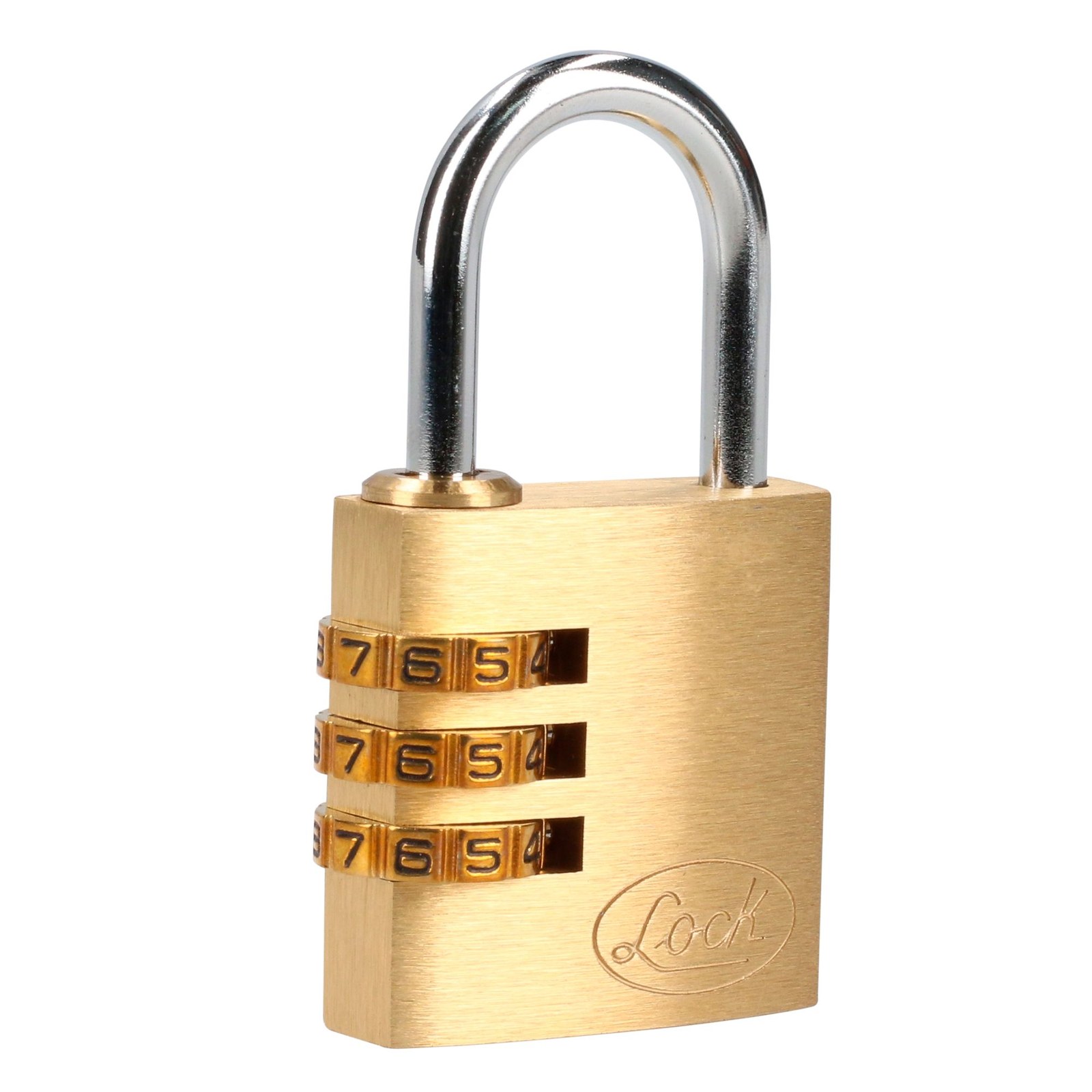 Candado de combinación programable para maleta, latón, 30 mm Lock - Imagen 2