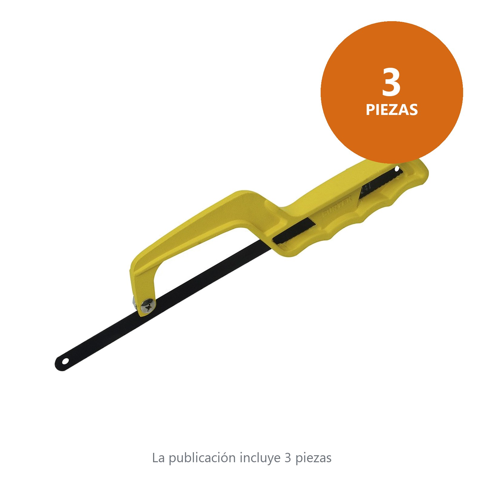 Mini arco de segueta ergonómico con mango de aluminio 10" y 12", 12" Surtek - Imagen 3