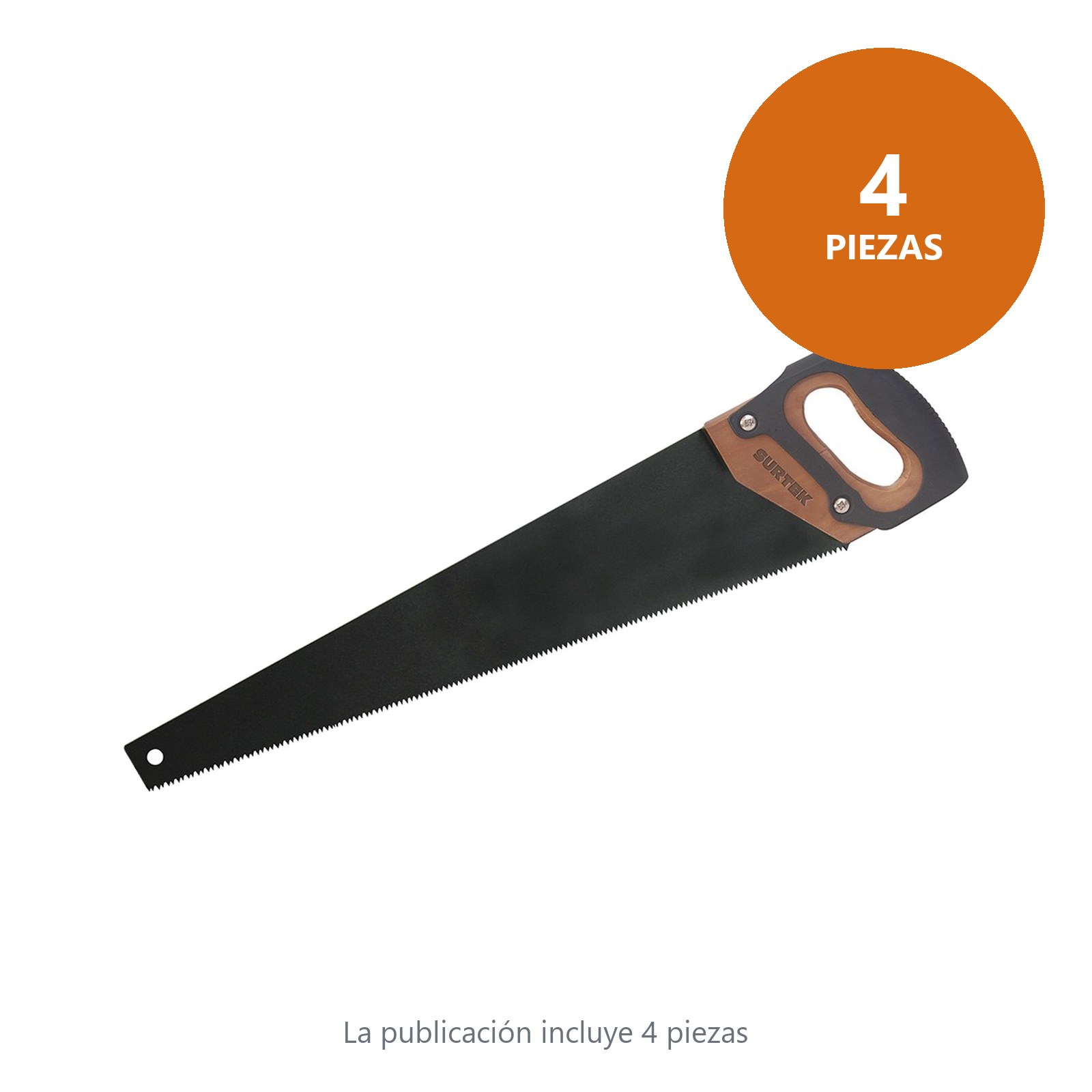 Serrucho con mango de madera triple filo de 24", recubierto de TPFE Surtek - Imagen 2