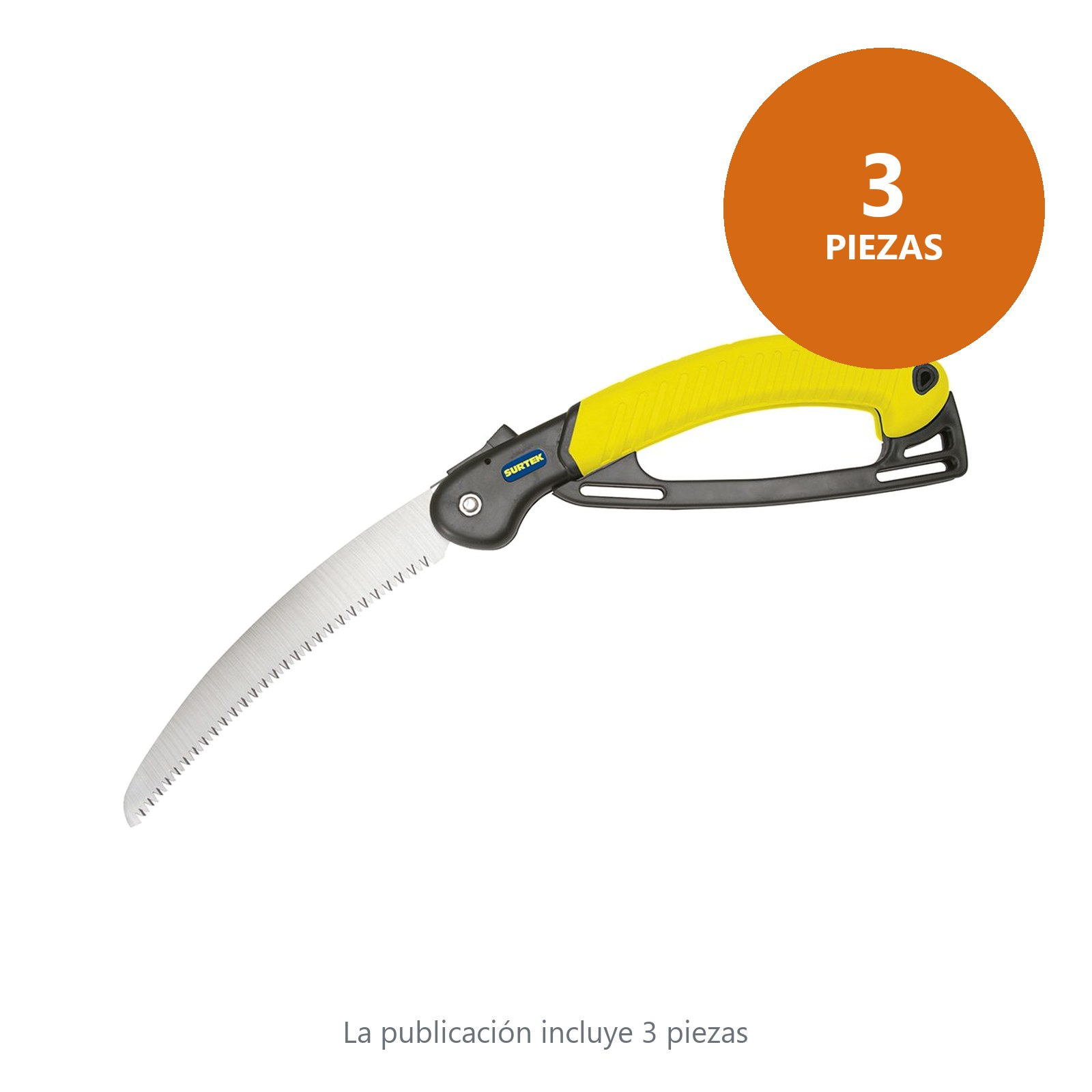 Serrucho de poda con mango plástico plegable 12" Surtek - Imagen 3