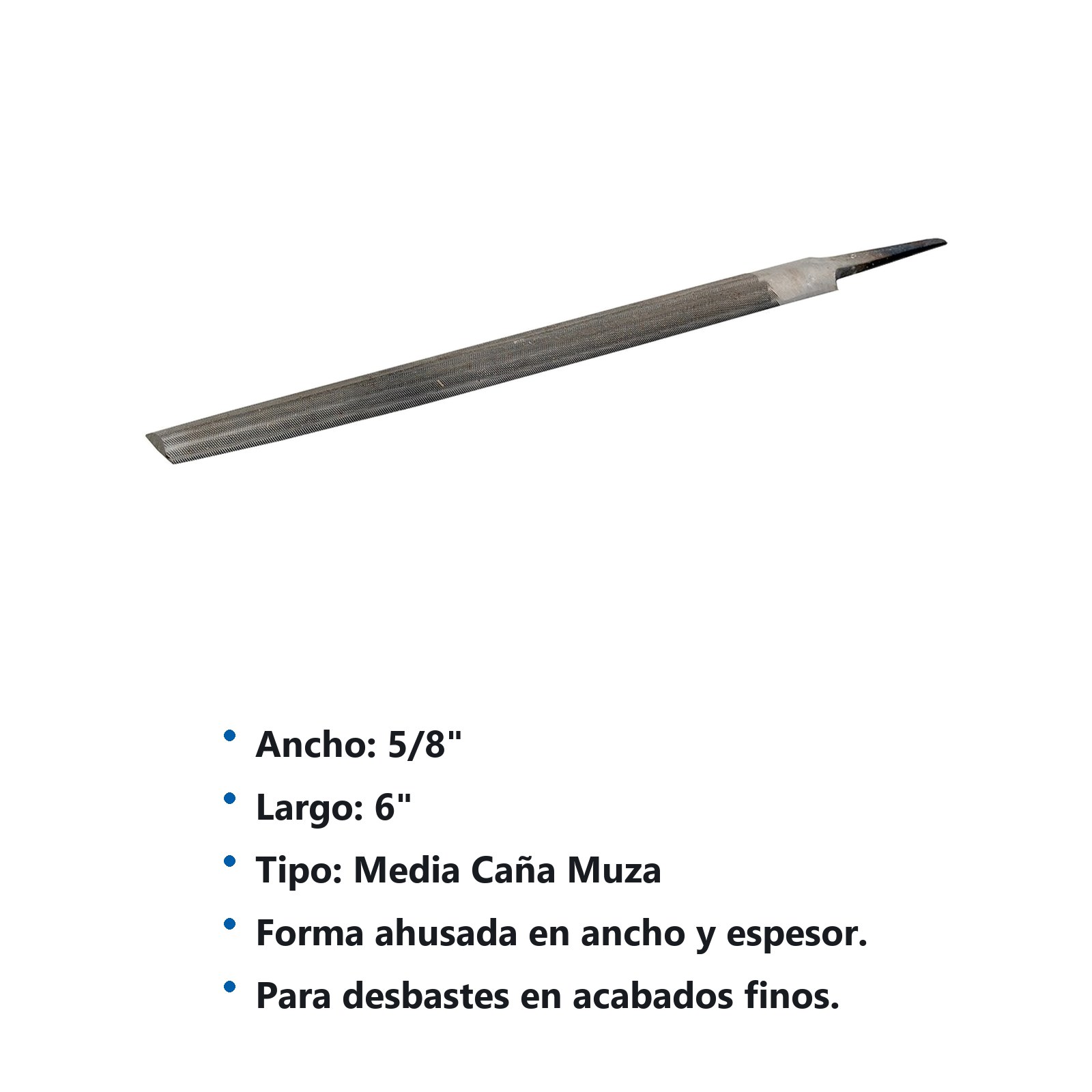Lima media caña muza 6" Surtek - Imagen 3