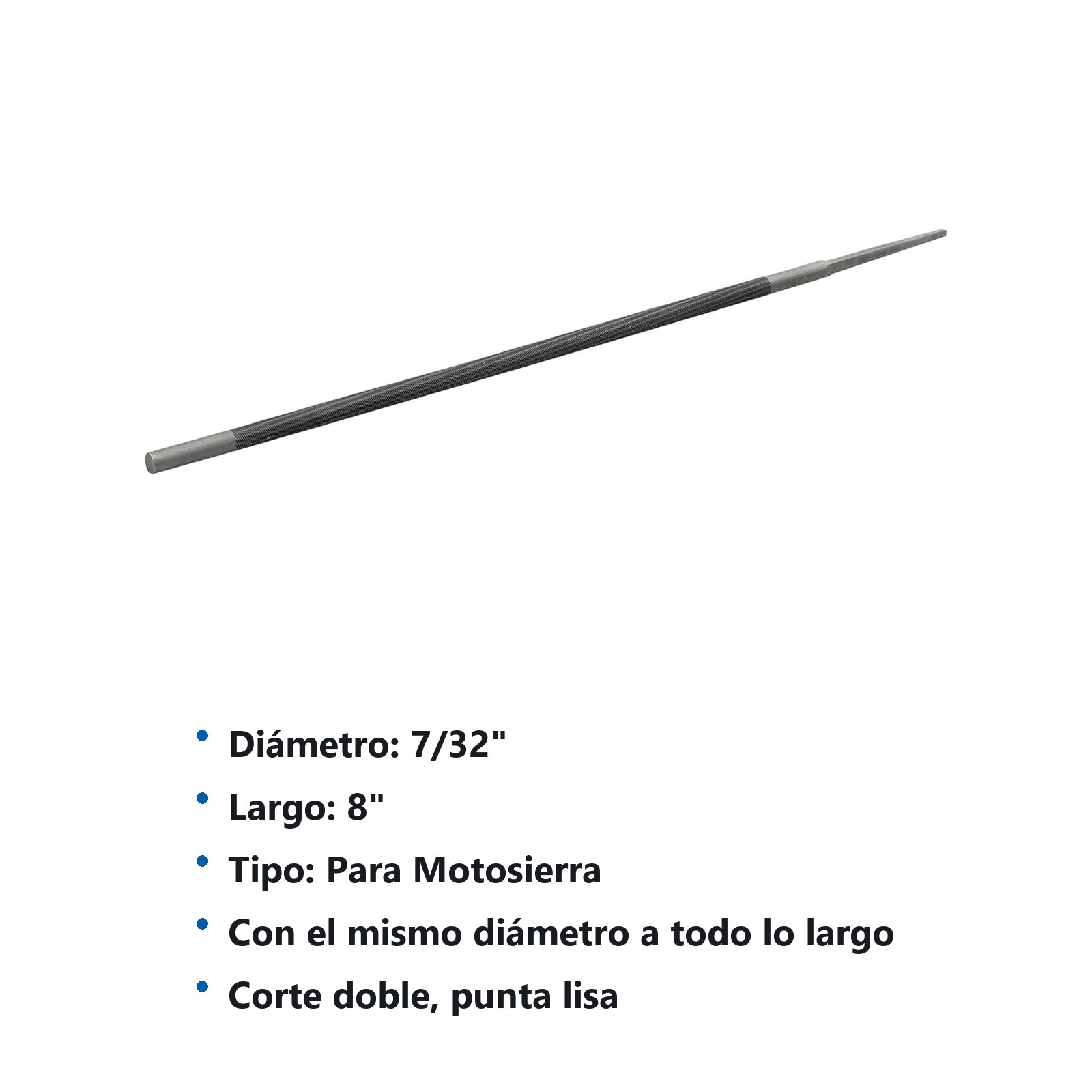 Lima para motosierra 7/32" x 8" Surtek - Imagen 3