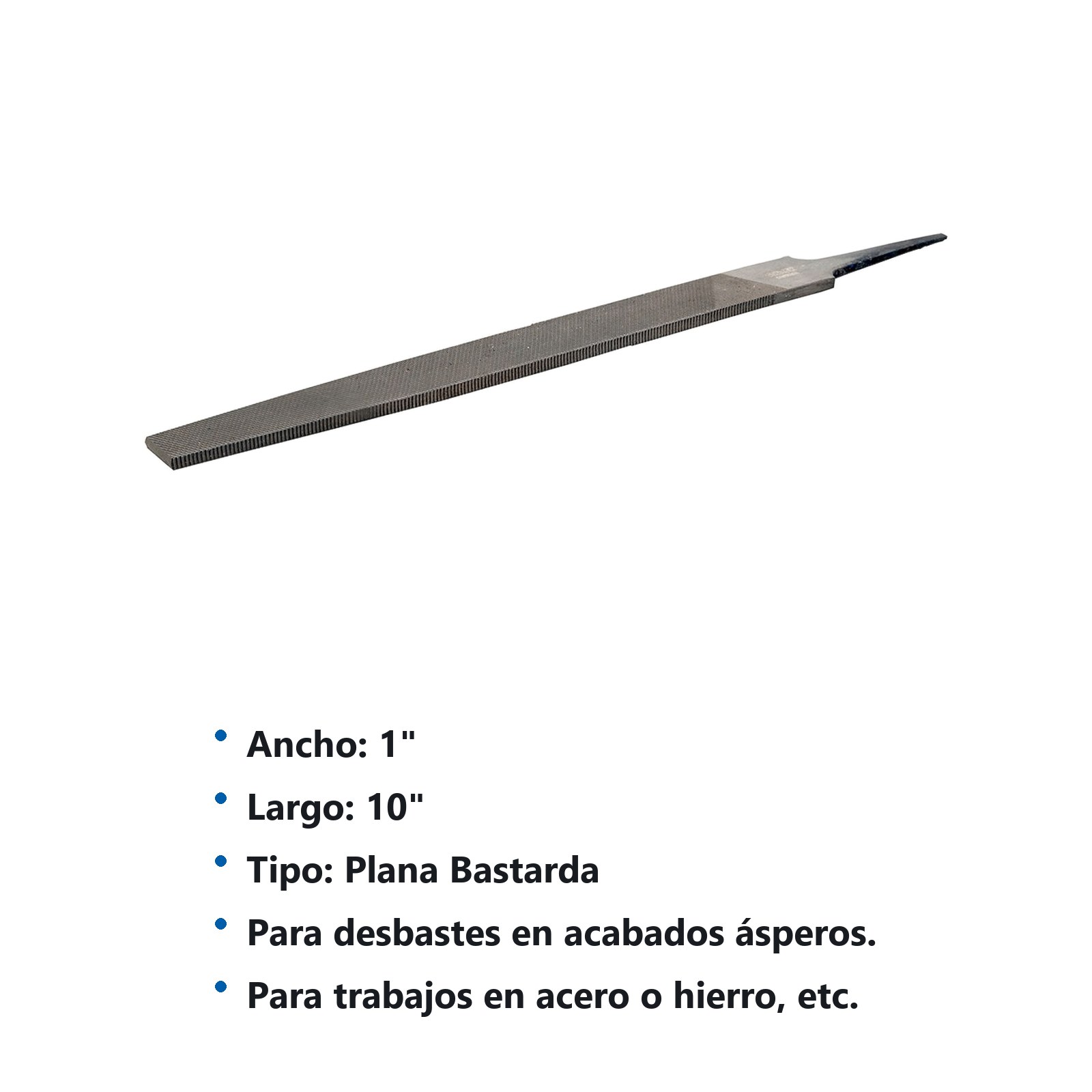 Lima plana bastarda 10" Surtek - Imagen 3