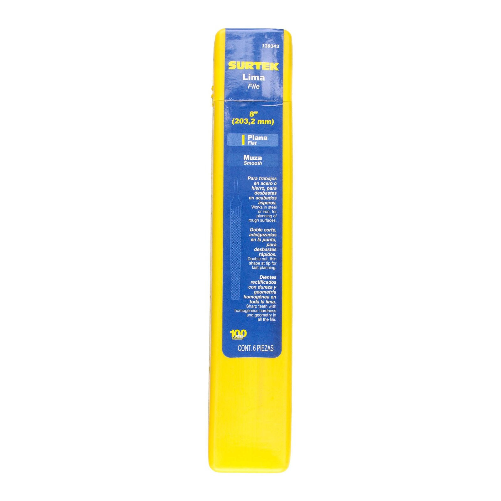 Lima plana muza 8" Surtek - Imagen 2