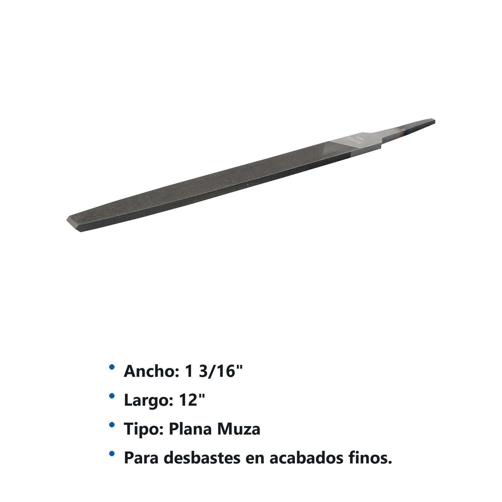 Lima plana muza 12" Surtek - Imagen 3