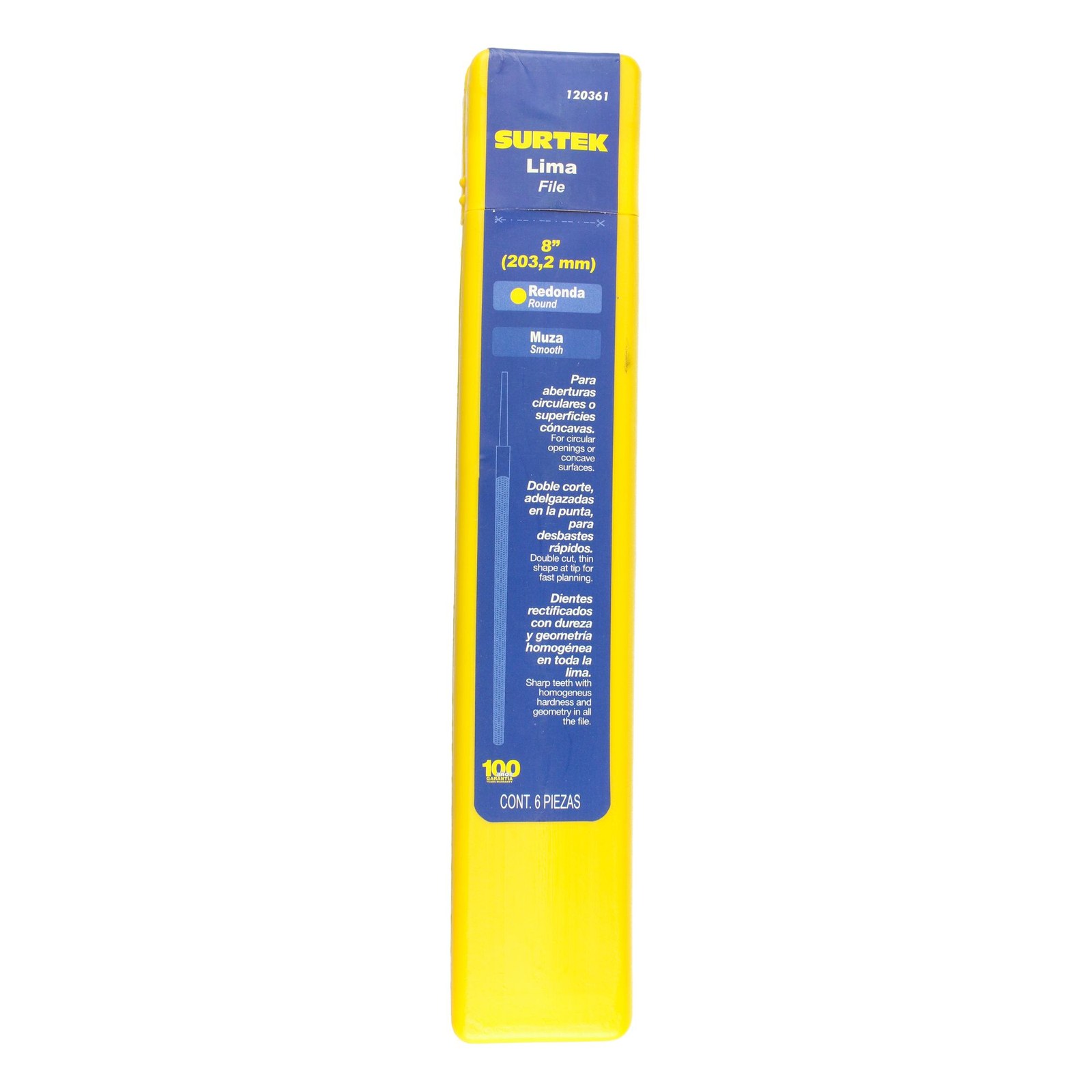 Lima redonda muza 8" Surtek - Imagen 2