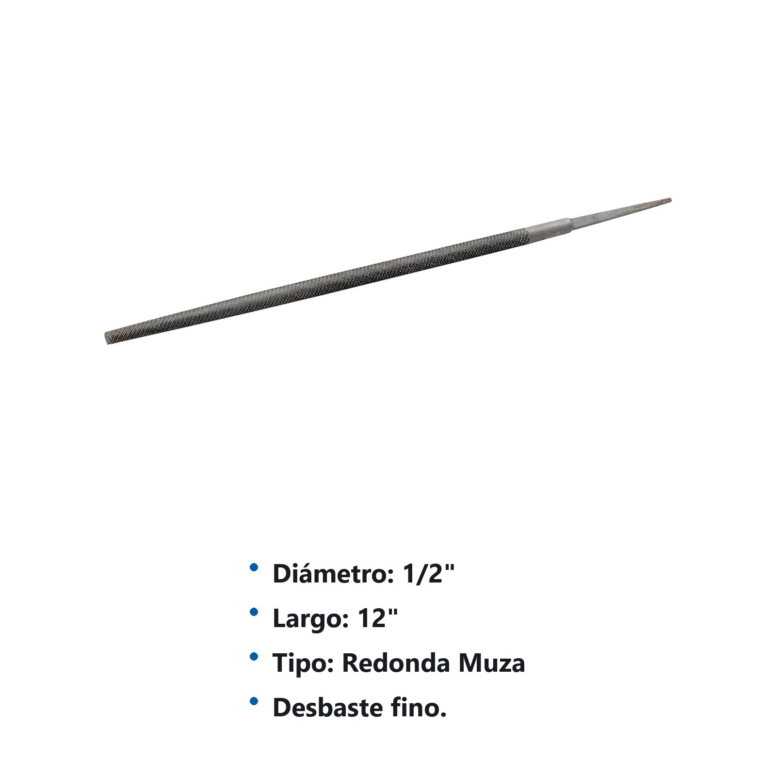 Lima redonda muza 12" Surtek - Imagen 3